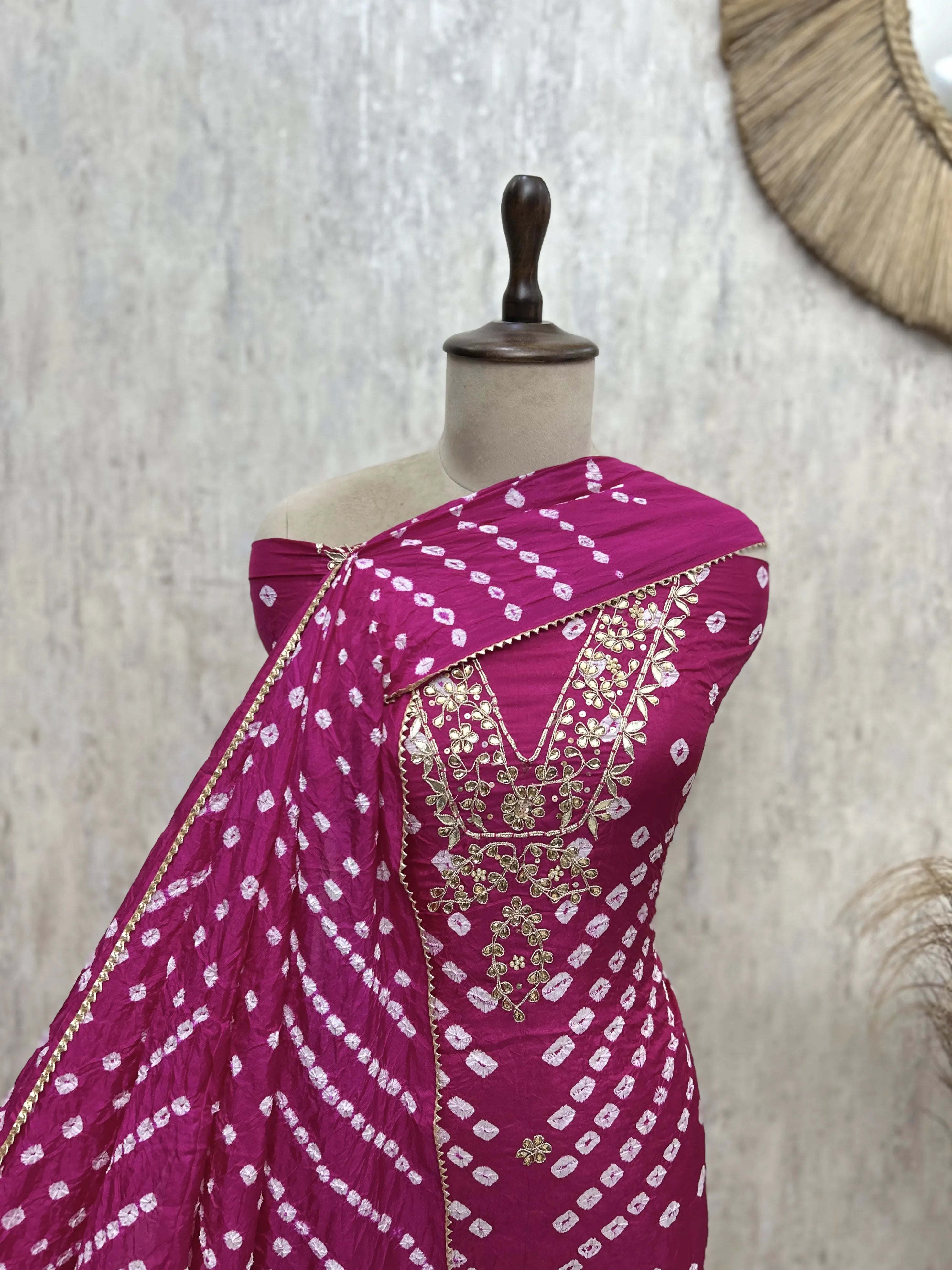 The Artful Allure Of Tafetta Silk Unstitched Suits
