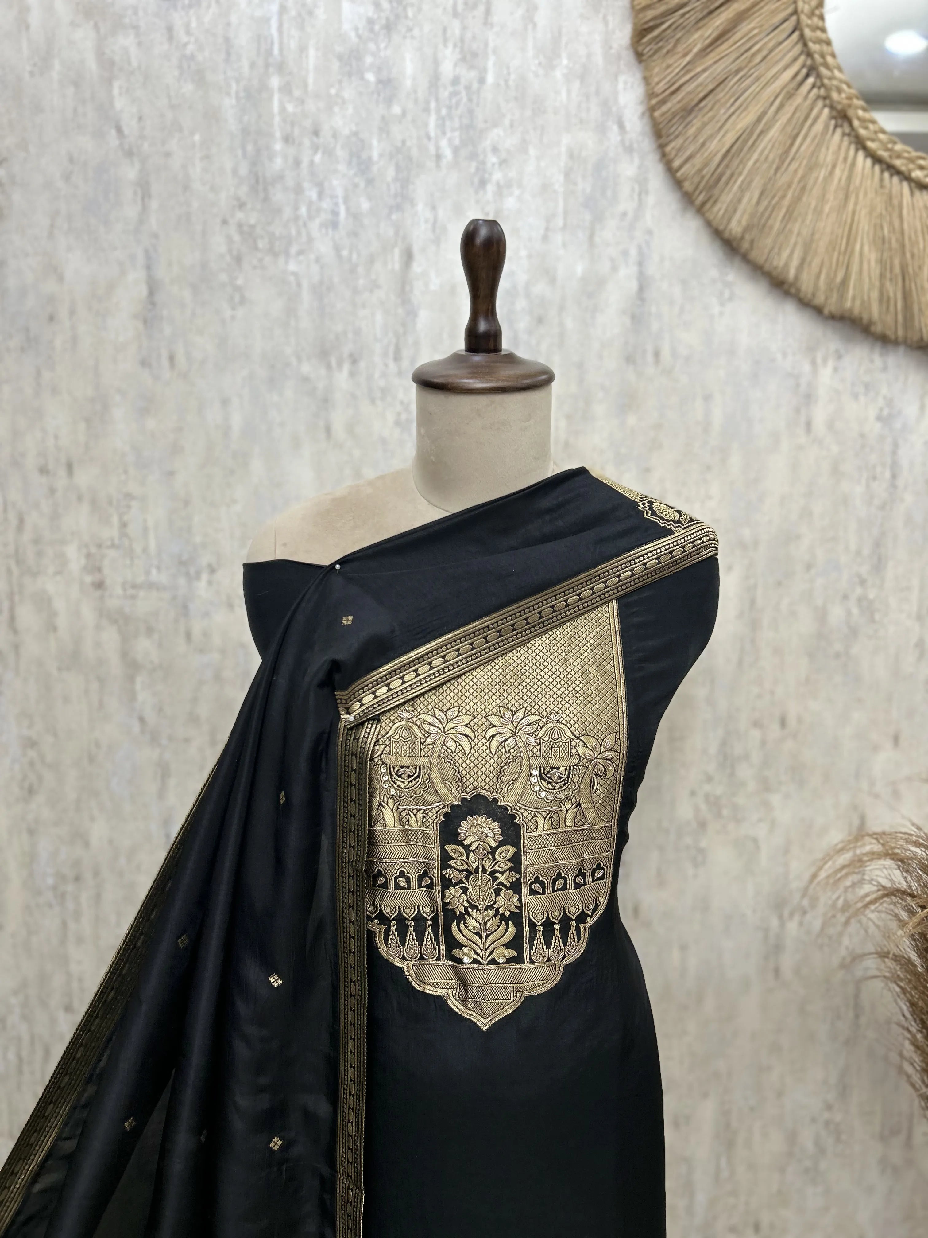Tussar Silk Unstitched Suit