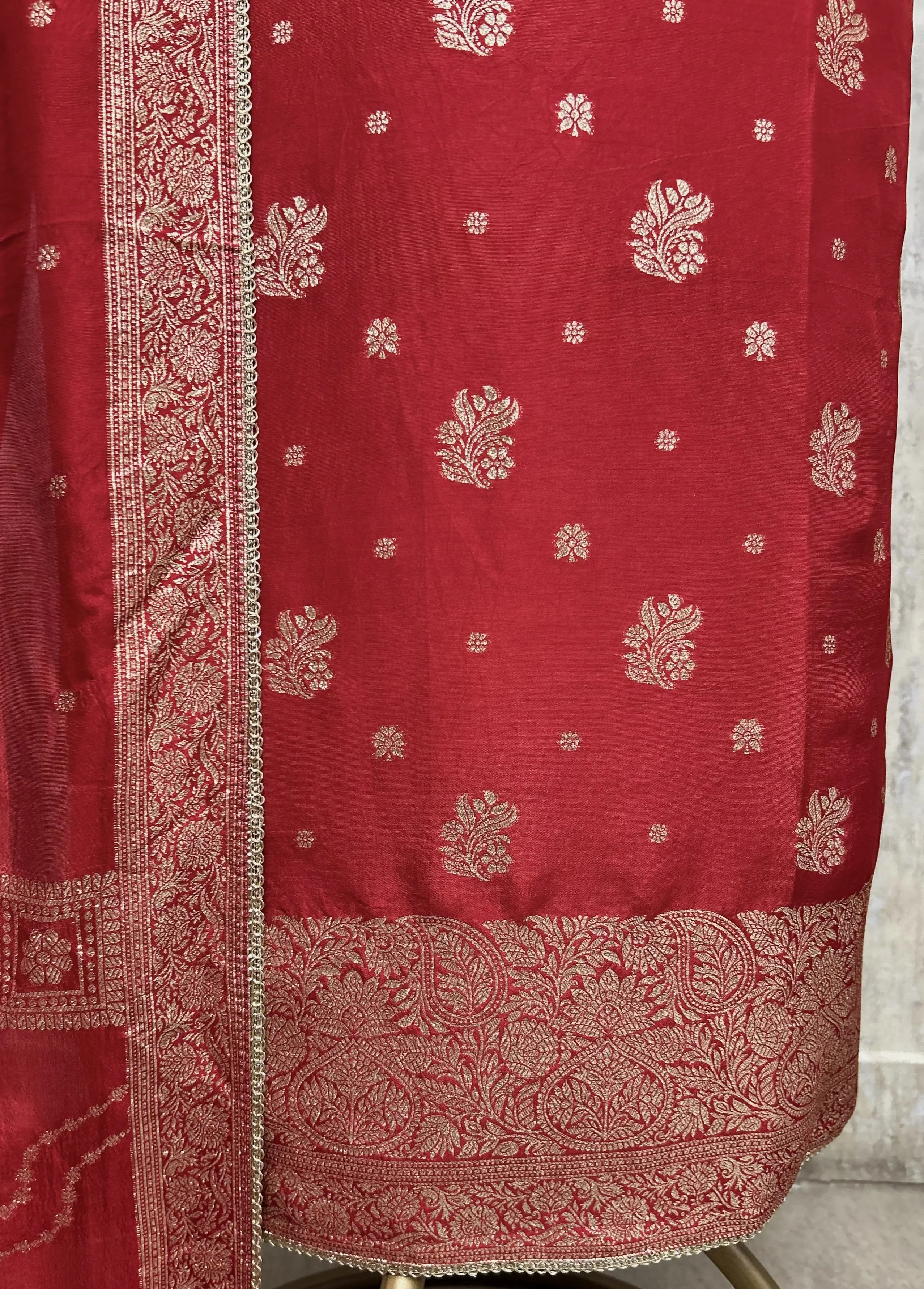 The Festive Folio Dola Silk Unstitched Suits