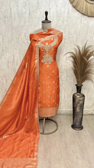 The Festive Folio Dola Silk Unstitched Suits