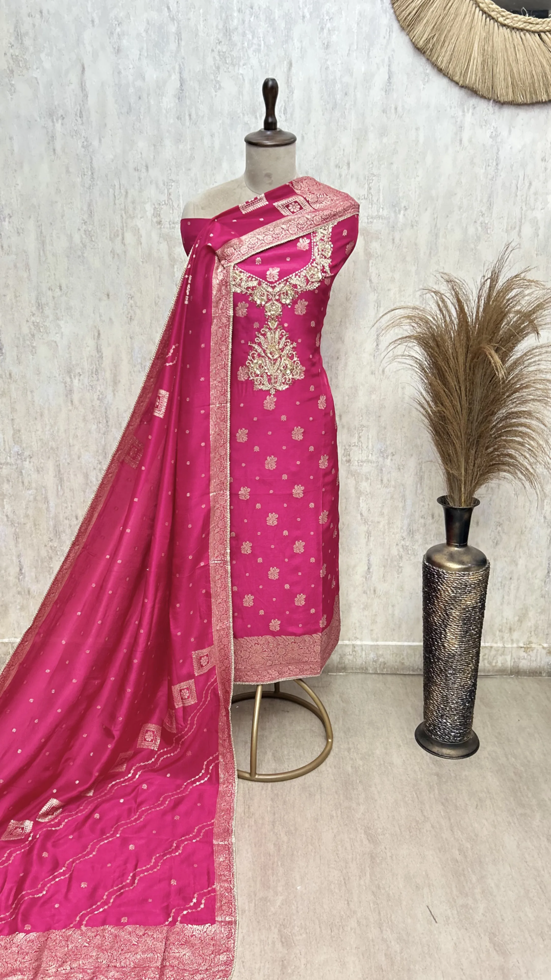 The Festive Folio Dola Silk Unstitched Suits