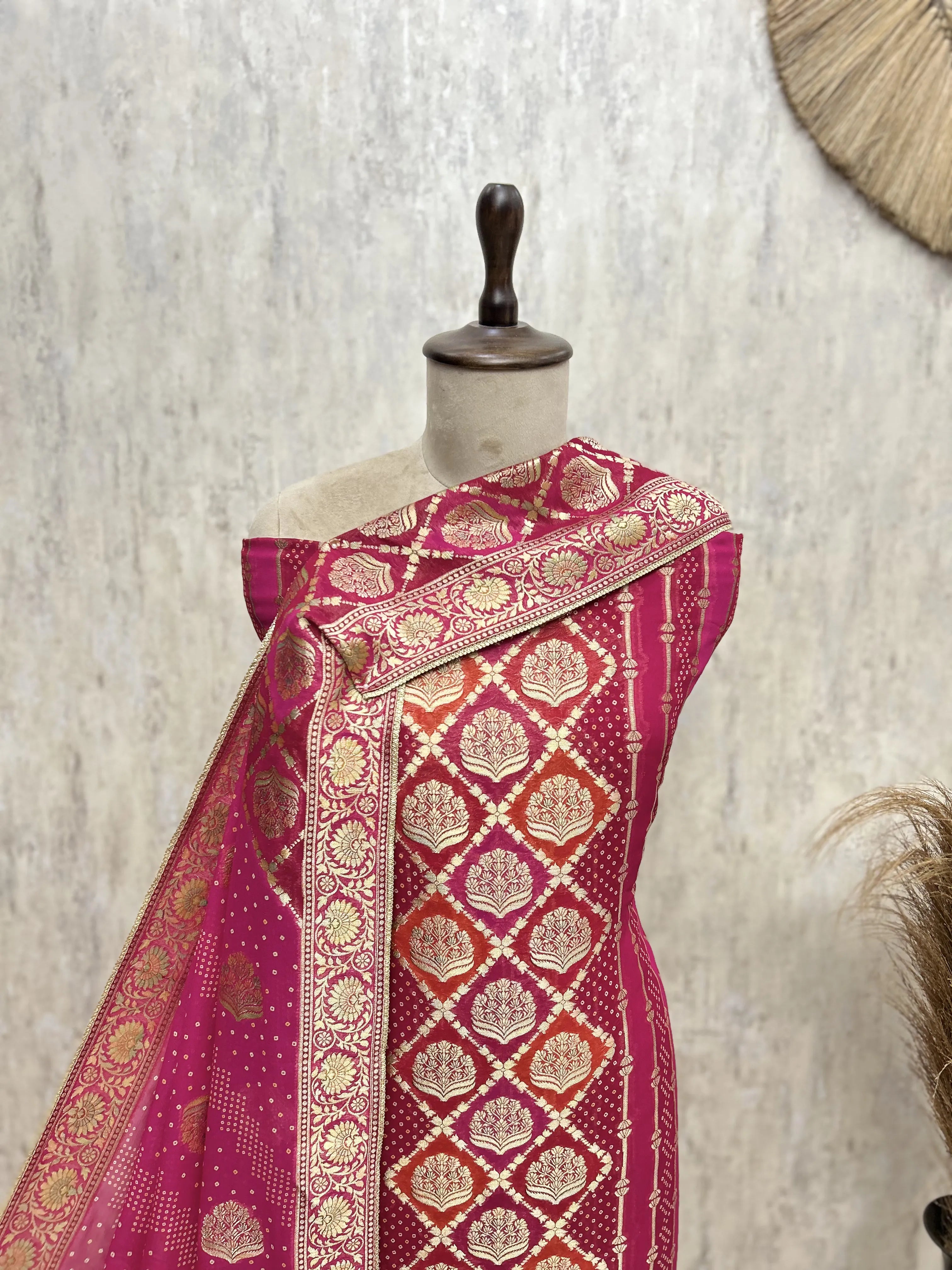 The Imperial Lattice Khaddi Georgette Unstitched Suits