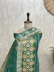 The Imperial Lattice Khaddi Georgette Unstitched Suits