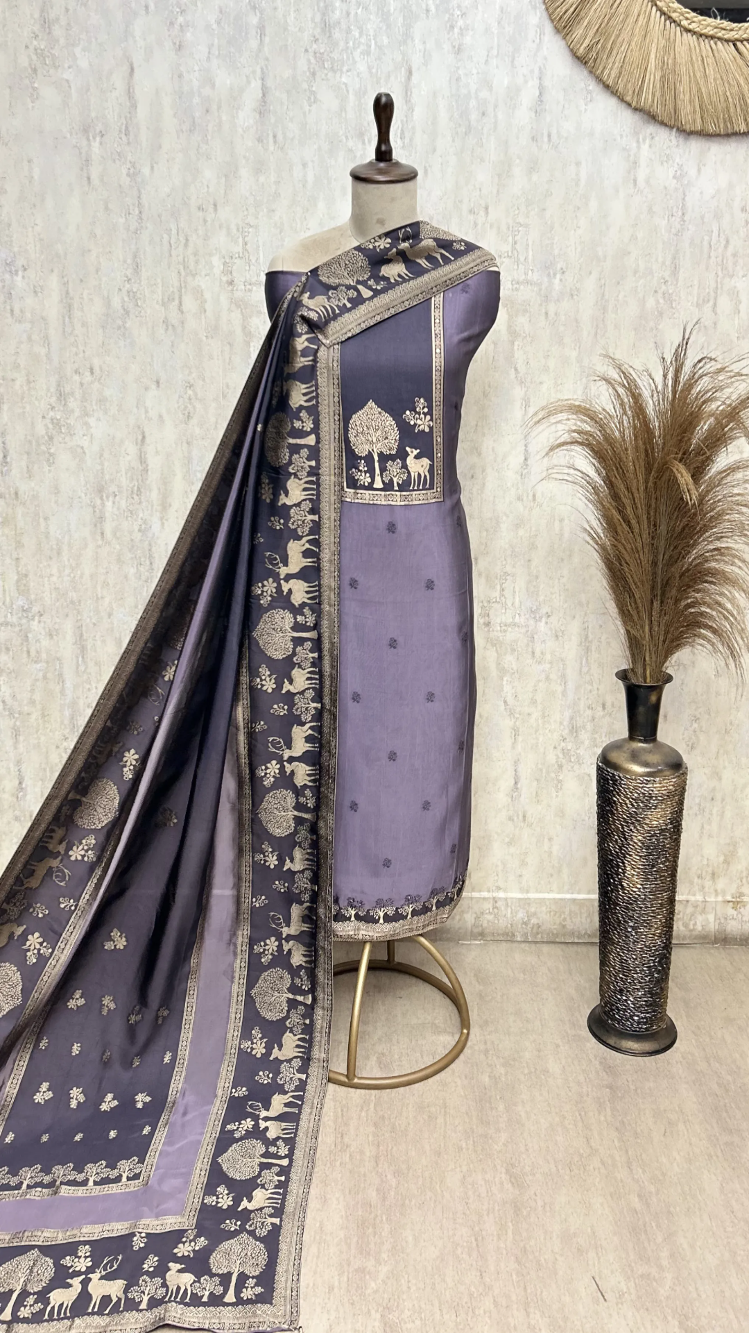 The Enchanted Tapestry of Tradition Kanjivaram Silk Unstitched Suits