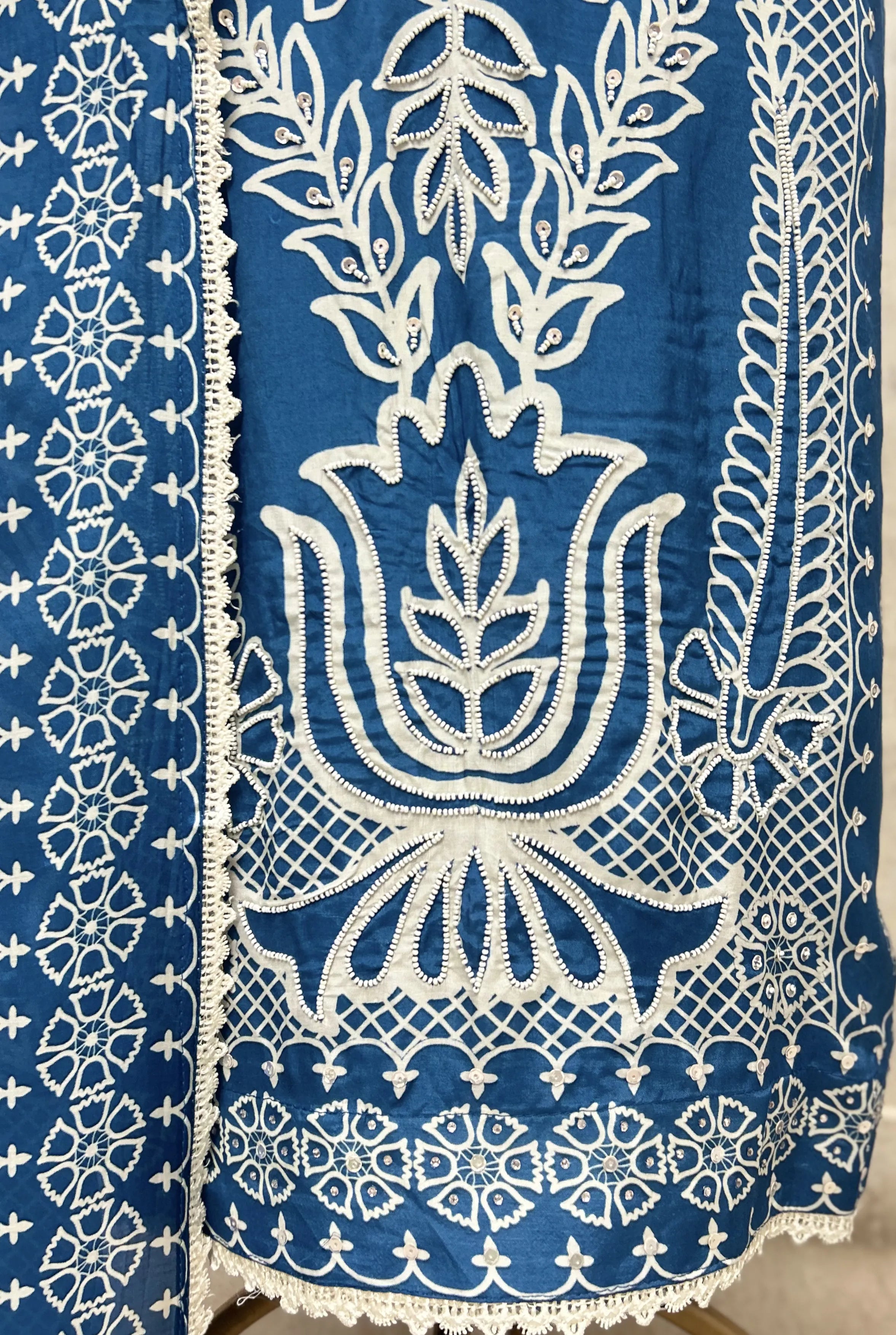 Boho Muslin Unstitched Suit
