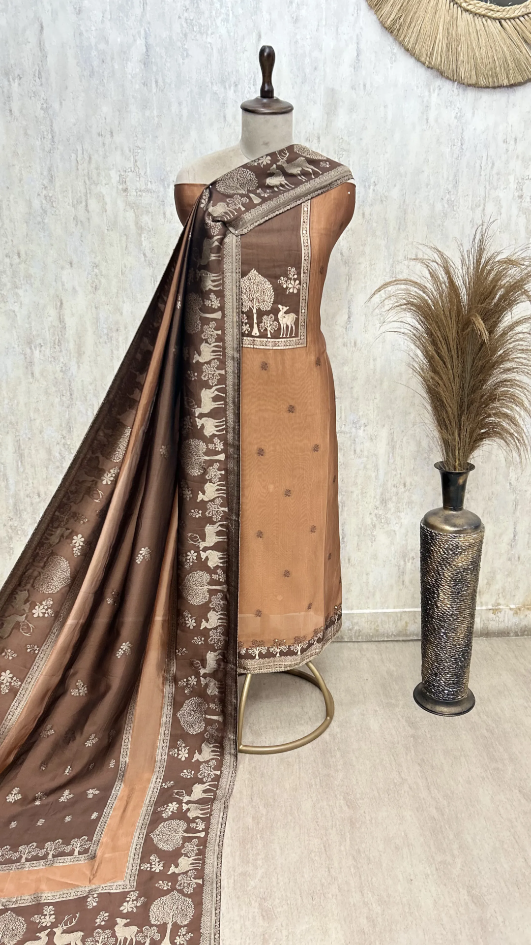 The Enchanted Tapestry of Tradition Kanjivaram Silk Unstitched Suits