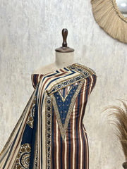 The Art of Unconventional Prints Crepe Unstitched Suits