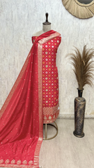 The Regal Imprint Dola Silk Unstitched Suits