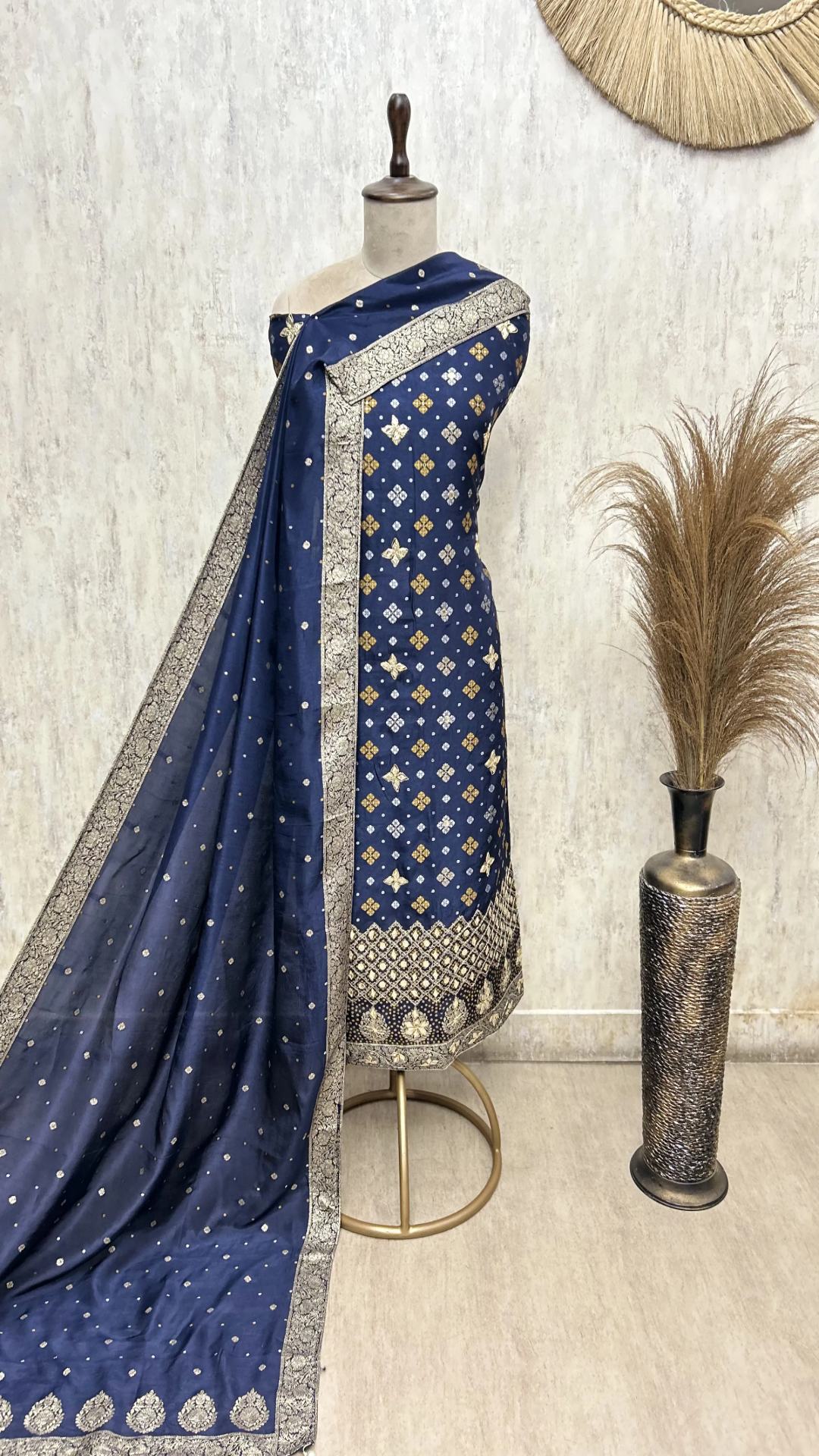 The Regal Imprint Dola Silk Unstitched Suits