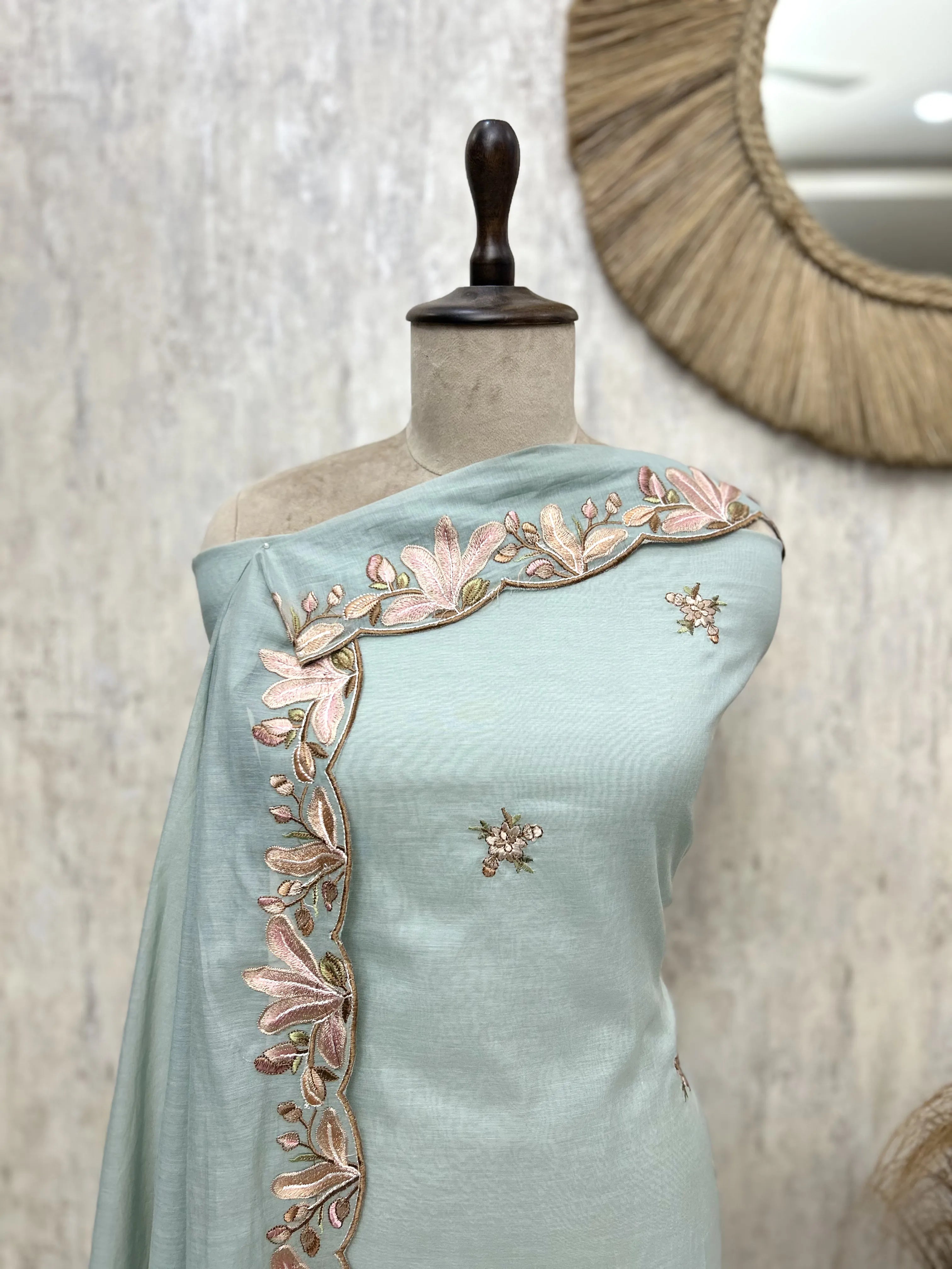 Blooming Chanderi Tale Unstitched Suit