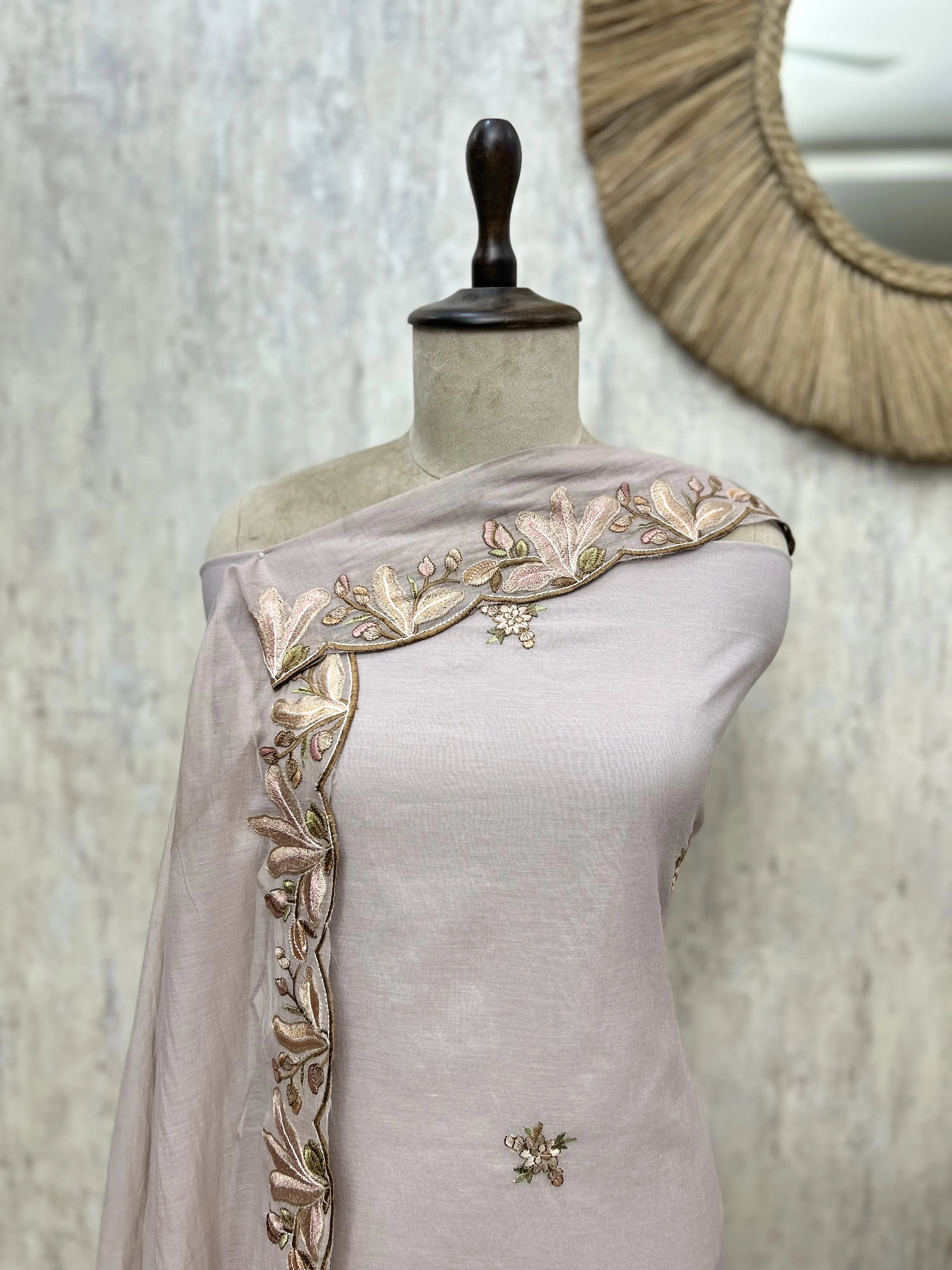 Blooming Chanderi Tale Unstitched Suit