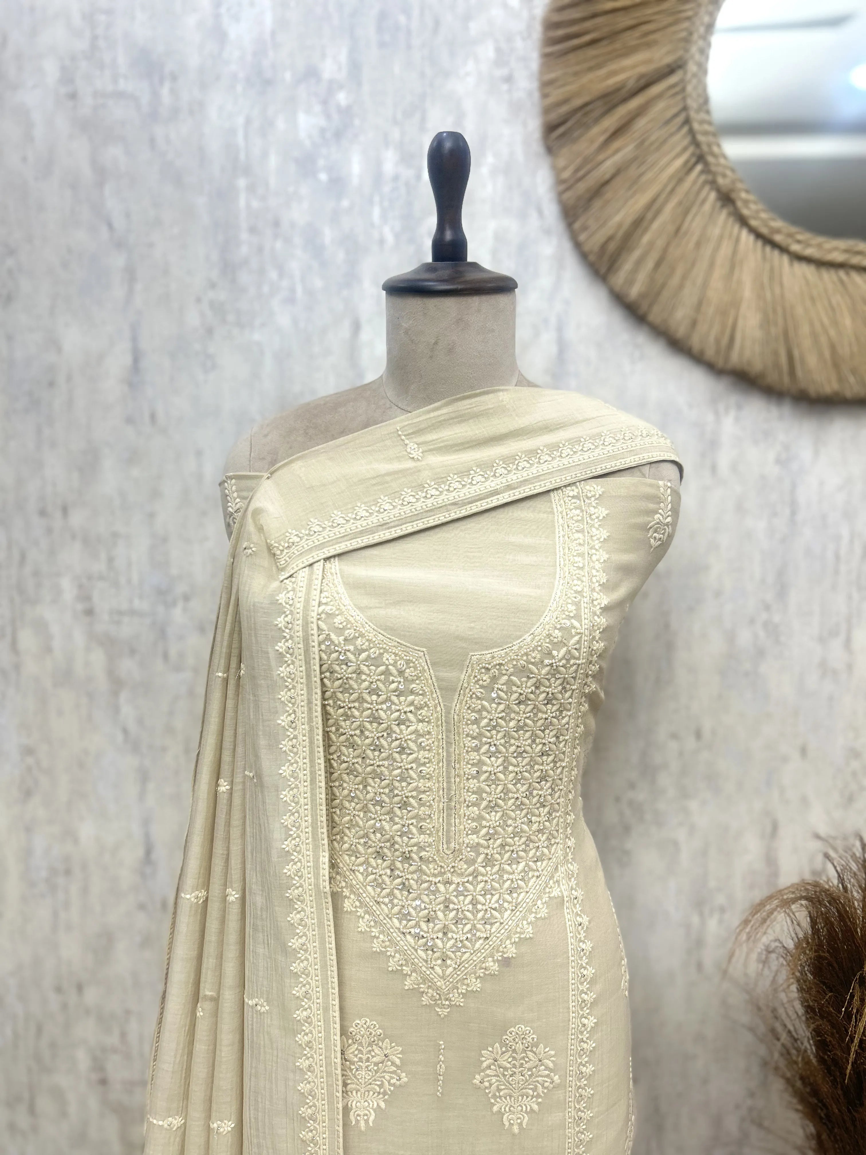 Floral Elegant Unstiched Suit