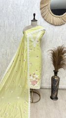 Petal Grace Ensemble Unstitched Suit