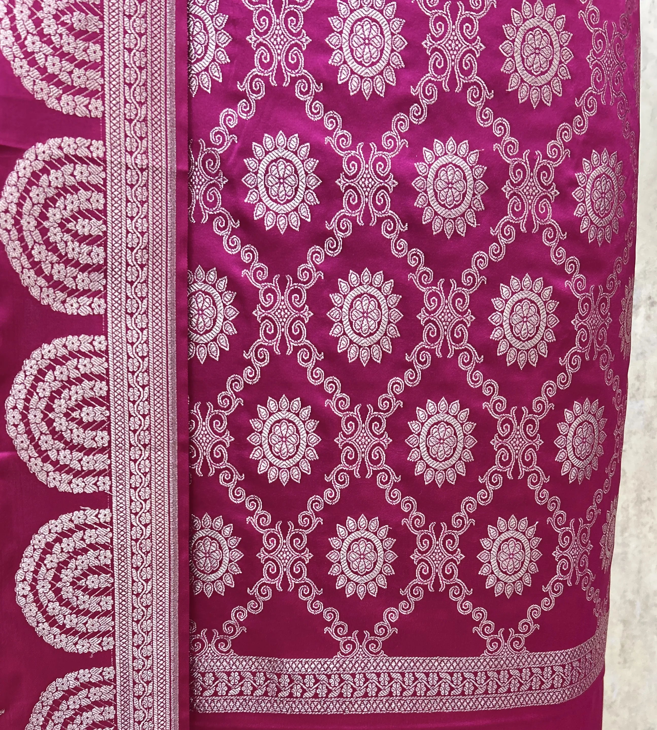 The Celestial Medallion Mashru Silk Unstitched Suits