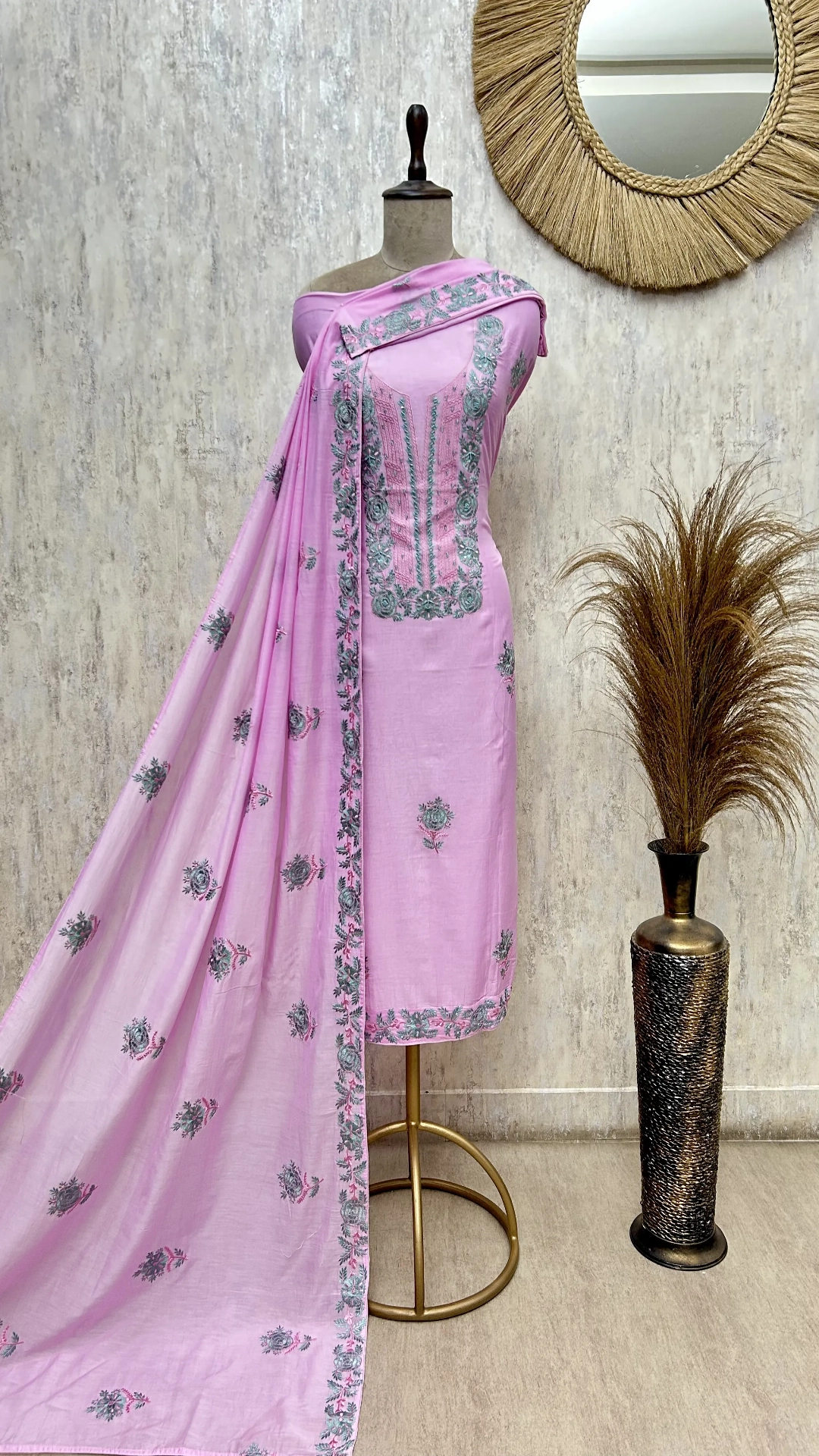 Mul Grace Charm Unstitched Suit