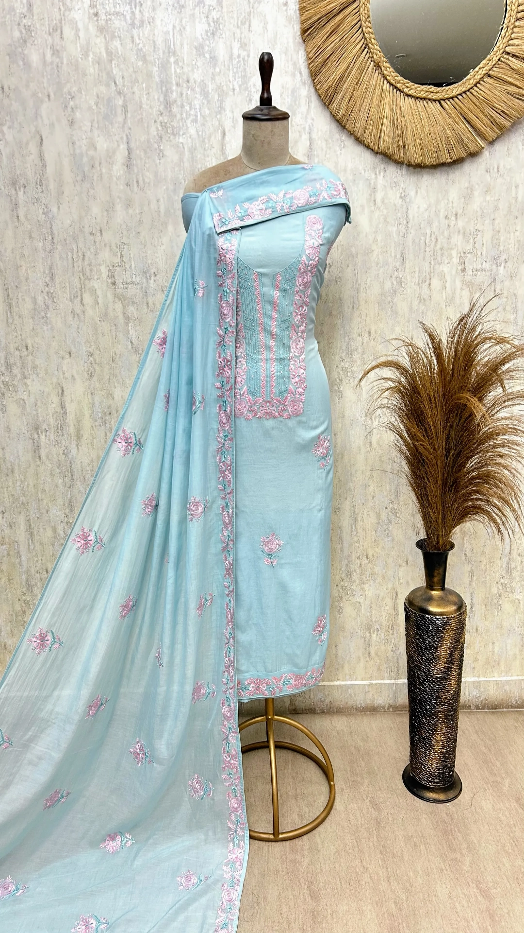 Mul Grace Charm Unstitched Suit