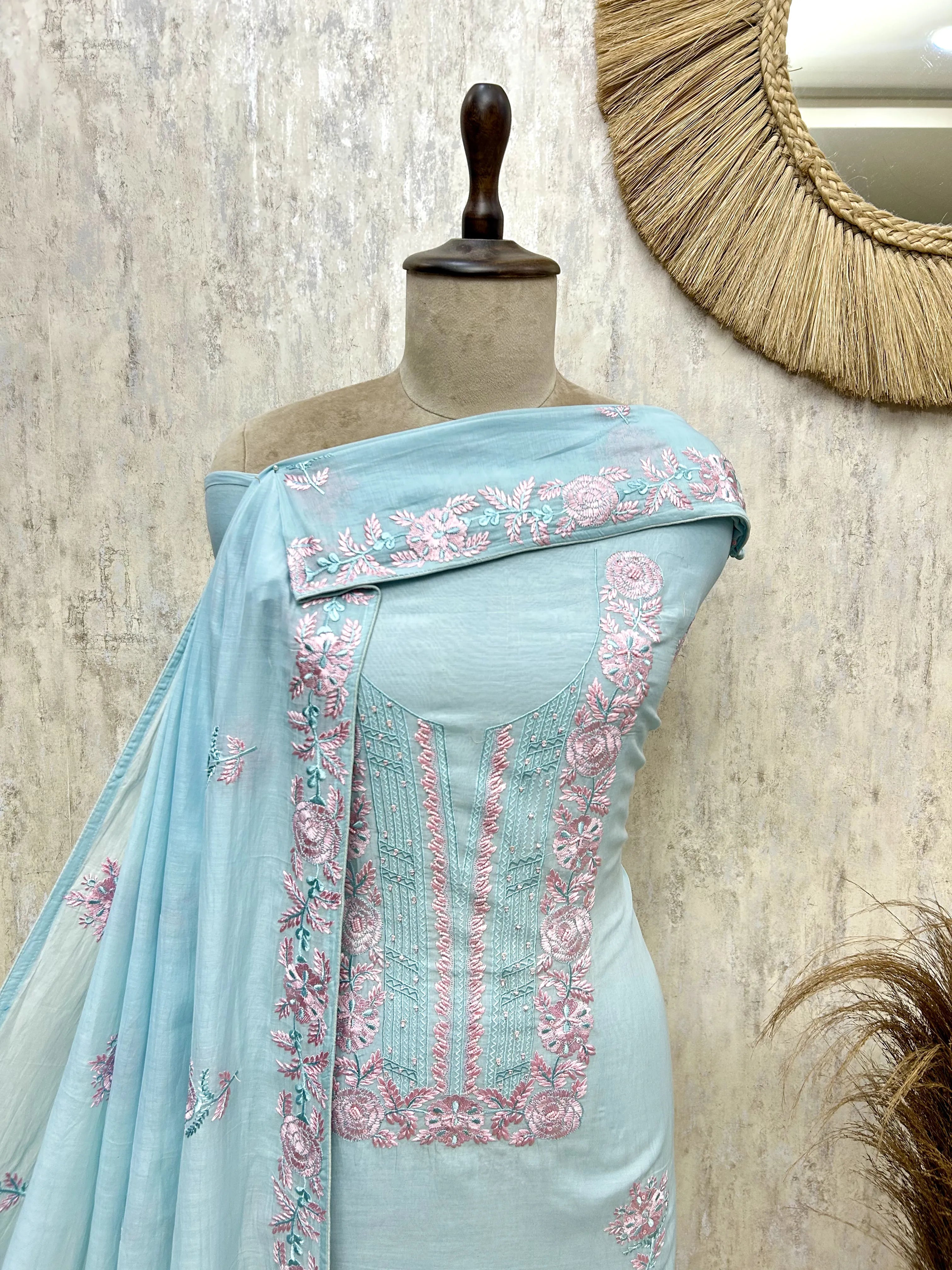 Mul Grace Charm Unstitched Suit