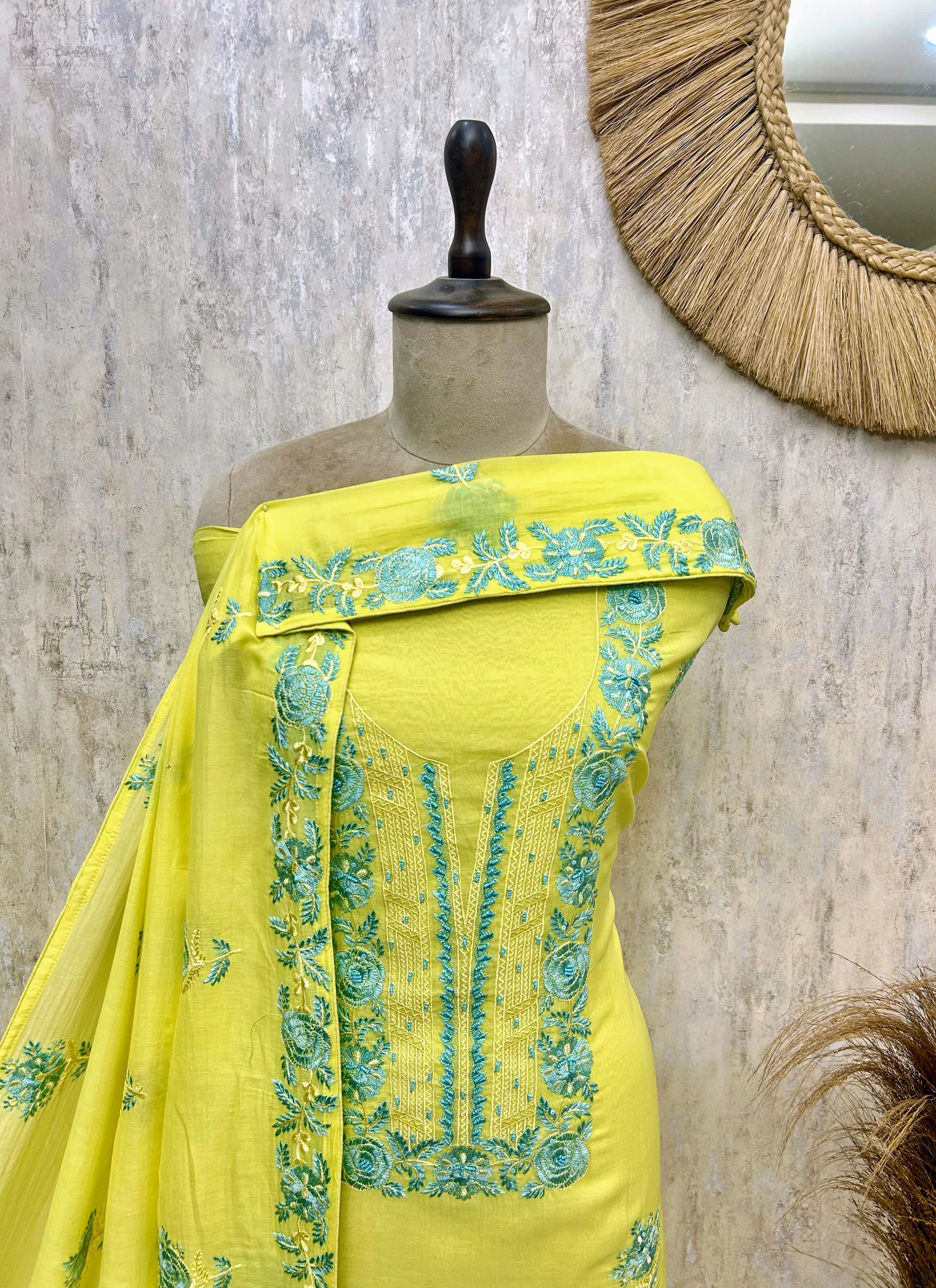 Mul Grace Charm Unstitched Suit