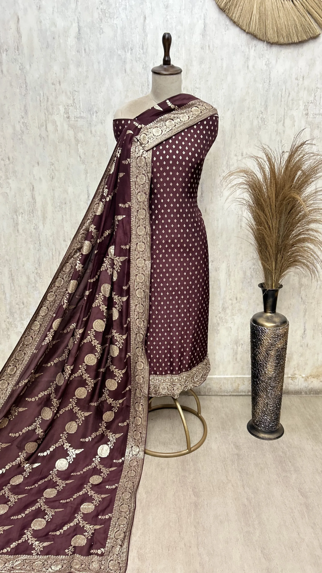 Alluring Dola Silk Unstitched Suits