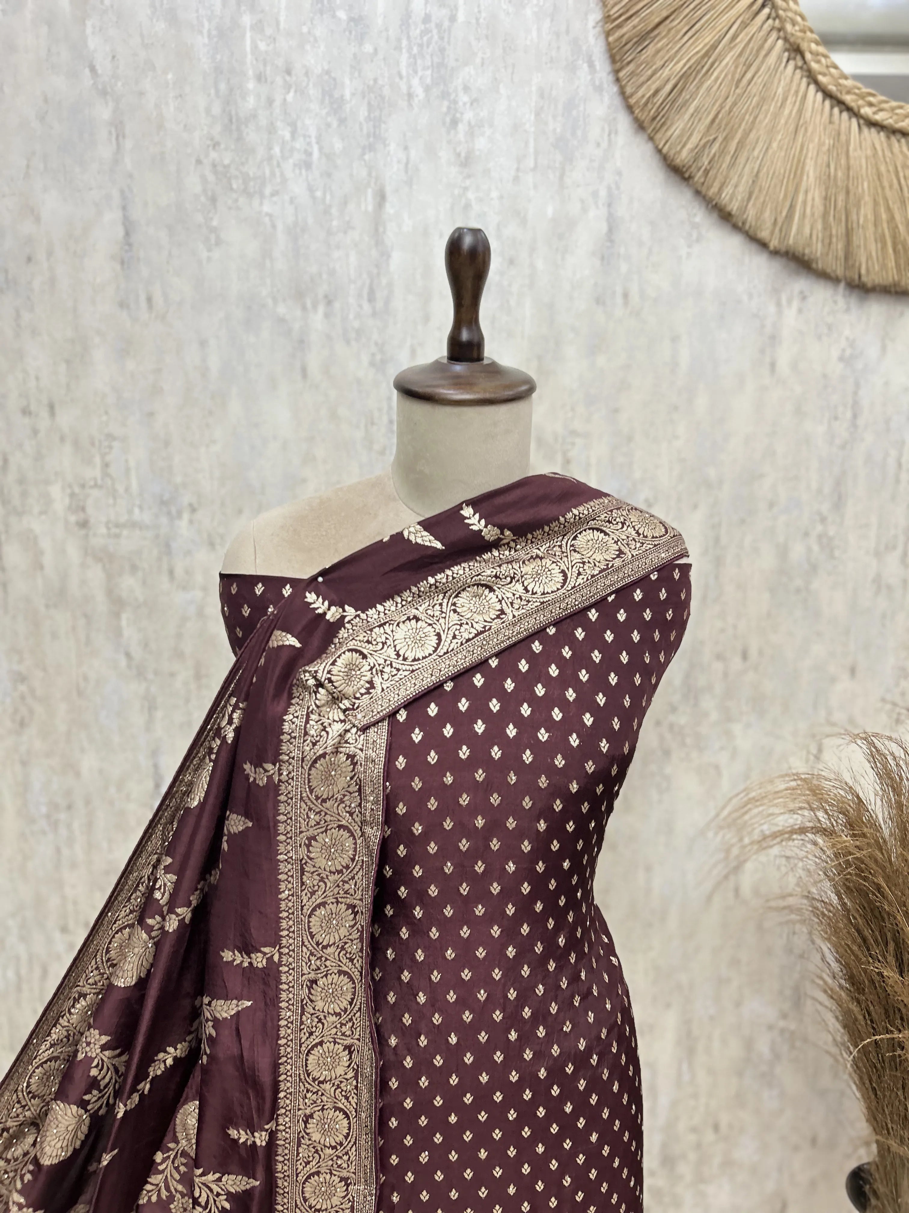 Alluring Dola Silk Unstitched Suits