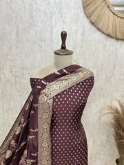 Alluring Dola Silk Unstitched Suits