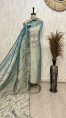 Ethereal Whispers  Glass Organza Unstitched Suit