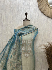 Ethereal Whispers  Glass Organza Unstitched Suit