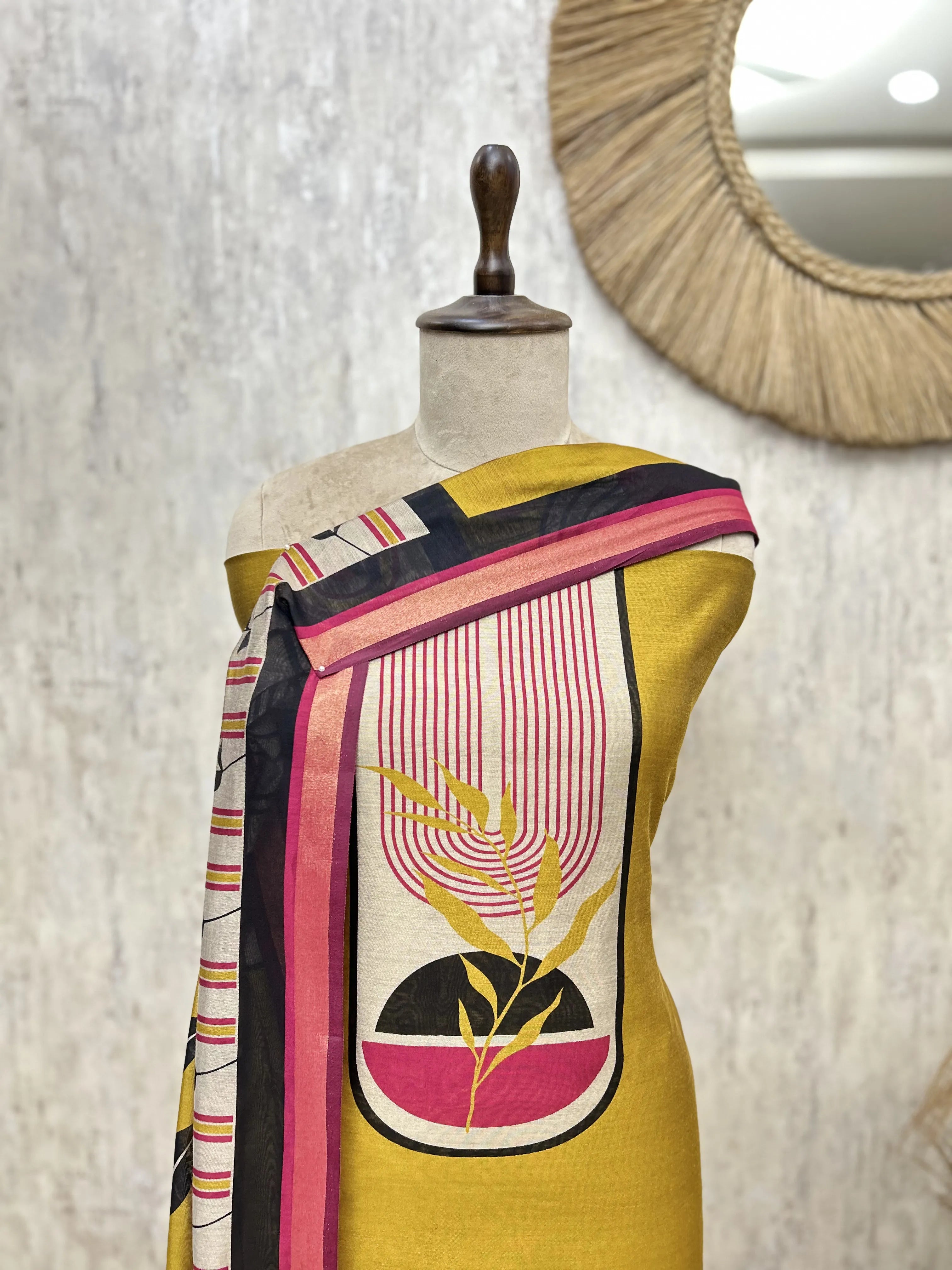 Urban Maheshwari Charm Unstitched Suit