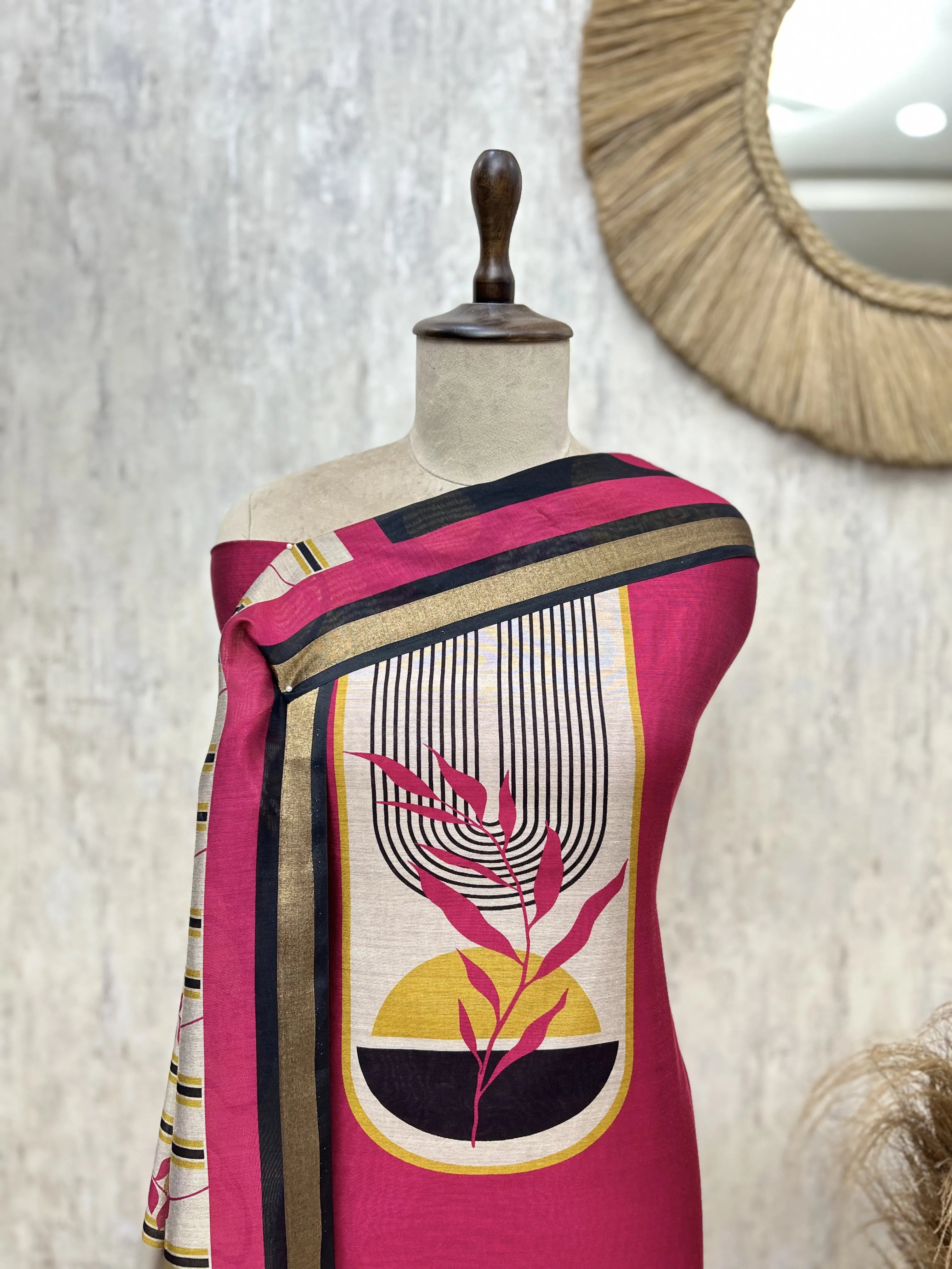 Urban Maheshwari Charm Unstitched Suit