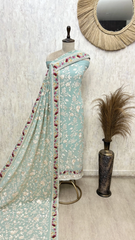 Resham Jaal Georgette Unstitched Suits