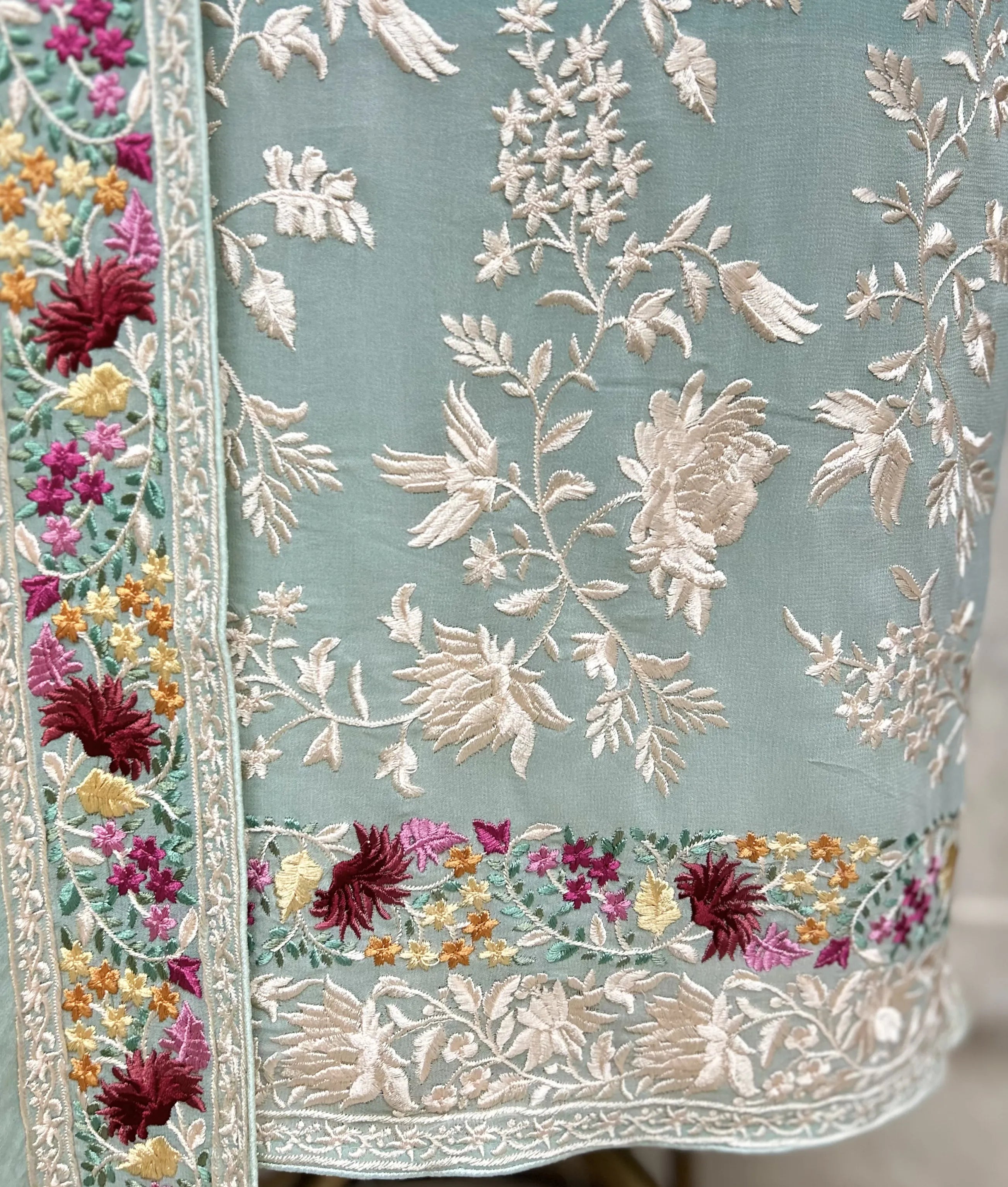 Resham Jaal Georgette Unstitched Suits
