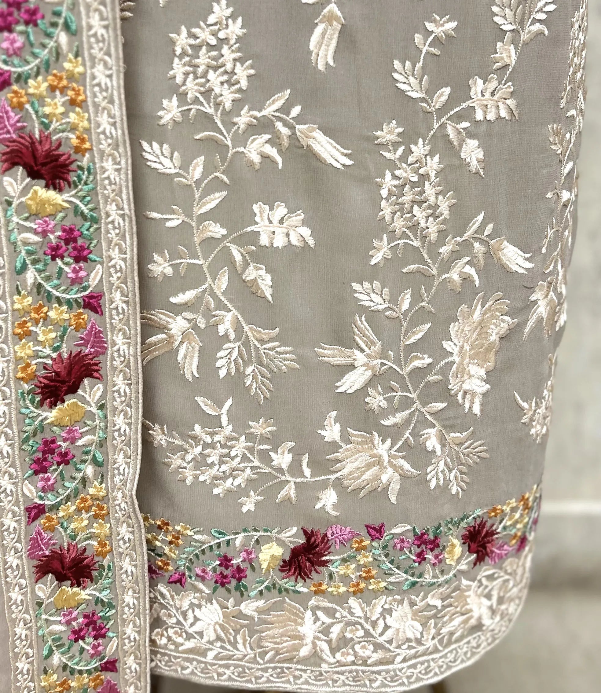 Resham Jaal Georgette Unstitched Suits
