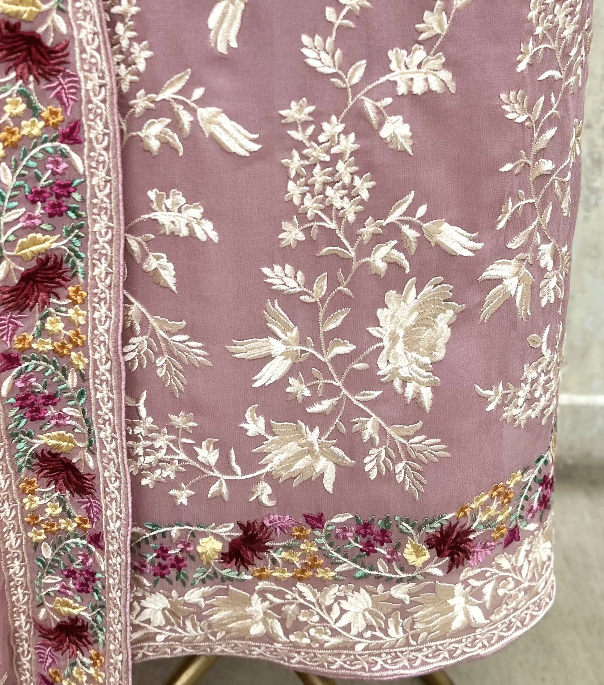 Resham Jaal Georgette Unstitched Suits