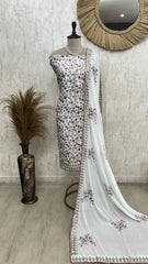 Opada silk embroidered unstitched suit