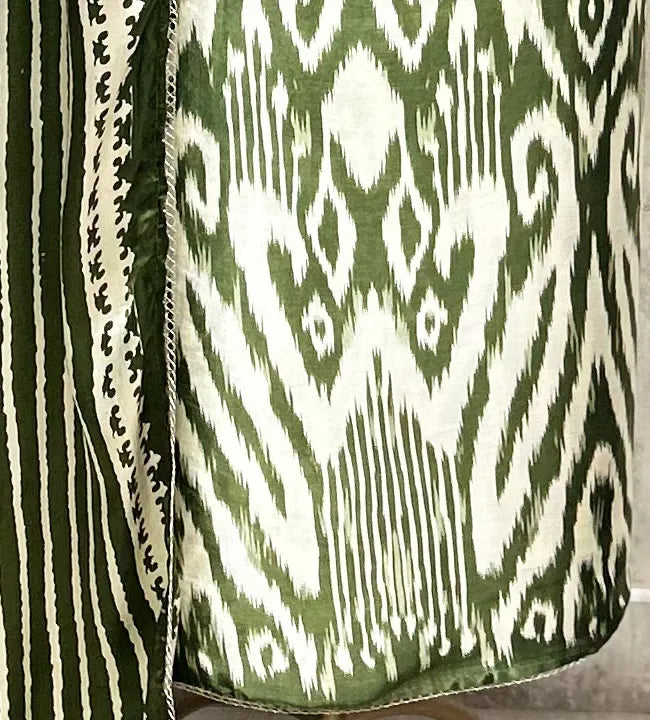 The Ikat Paisley Gajji Silk Unstitched Suit