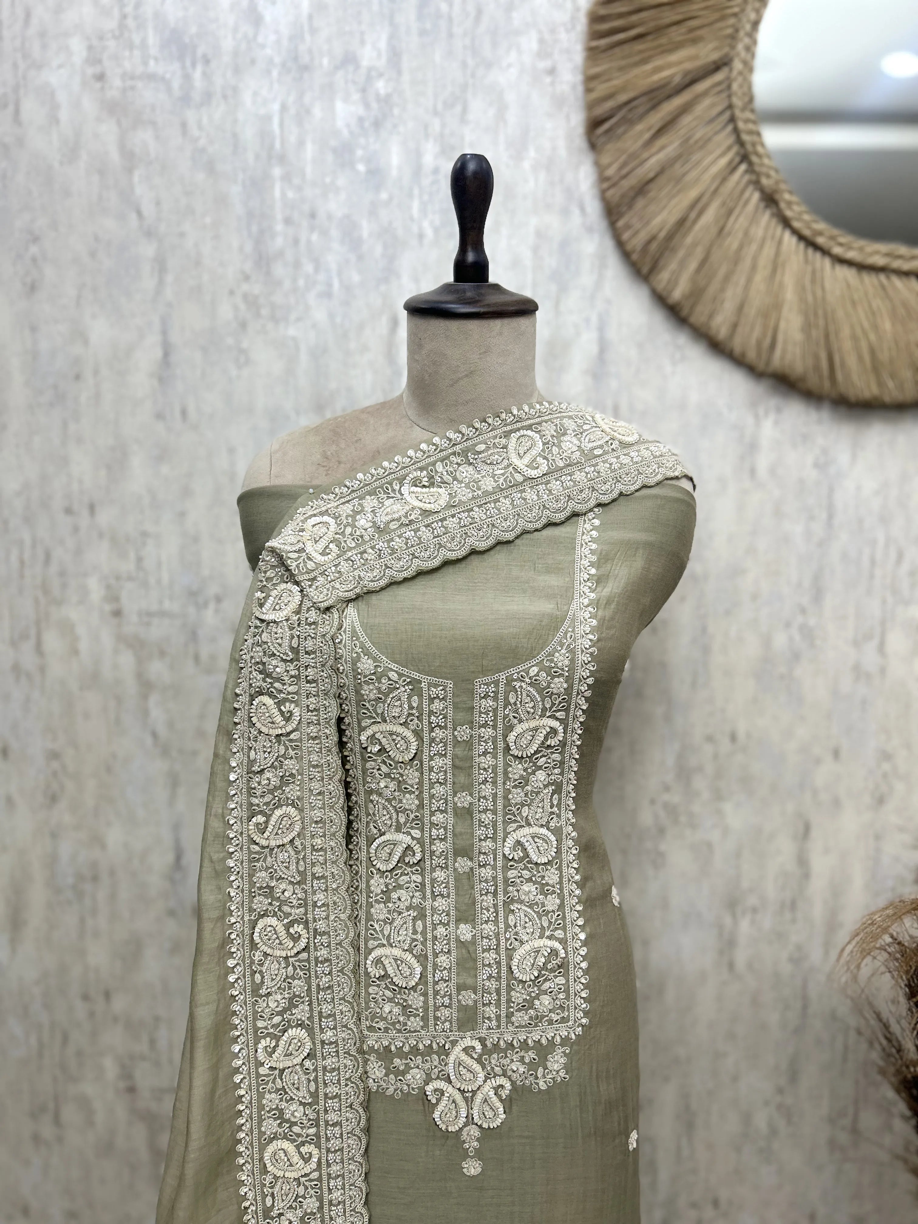 The Regal Yoke Mul  Unstitched Suits