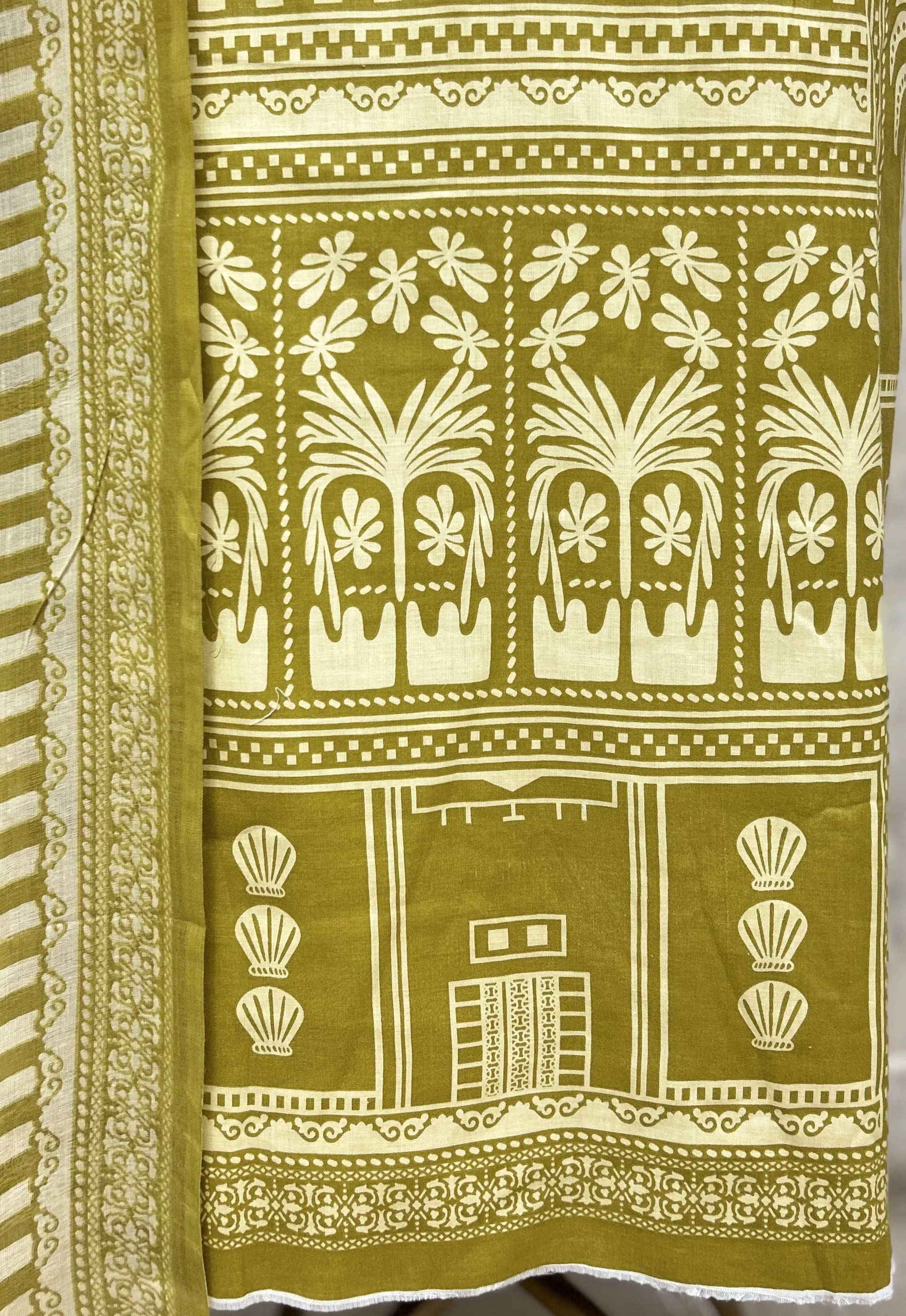 The Architectural Stripe Modal Cotton Unstitched Suits