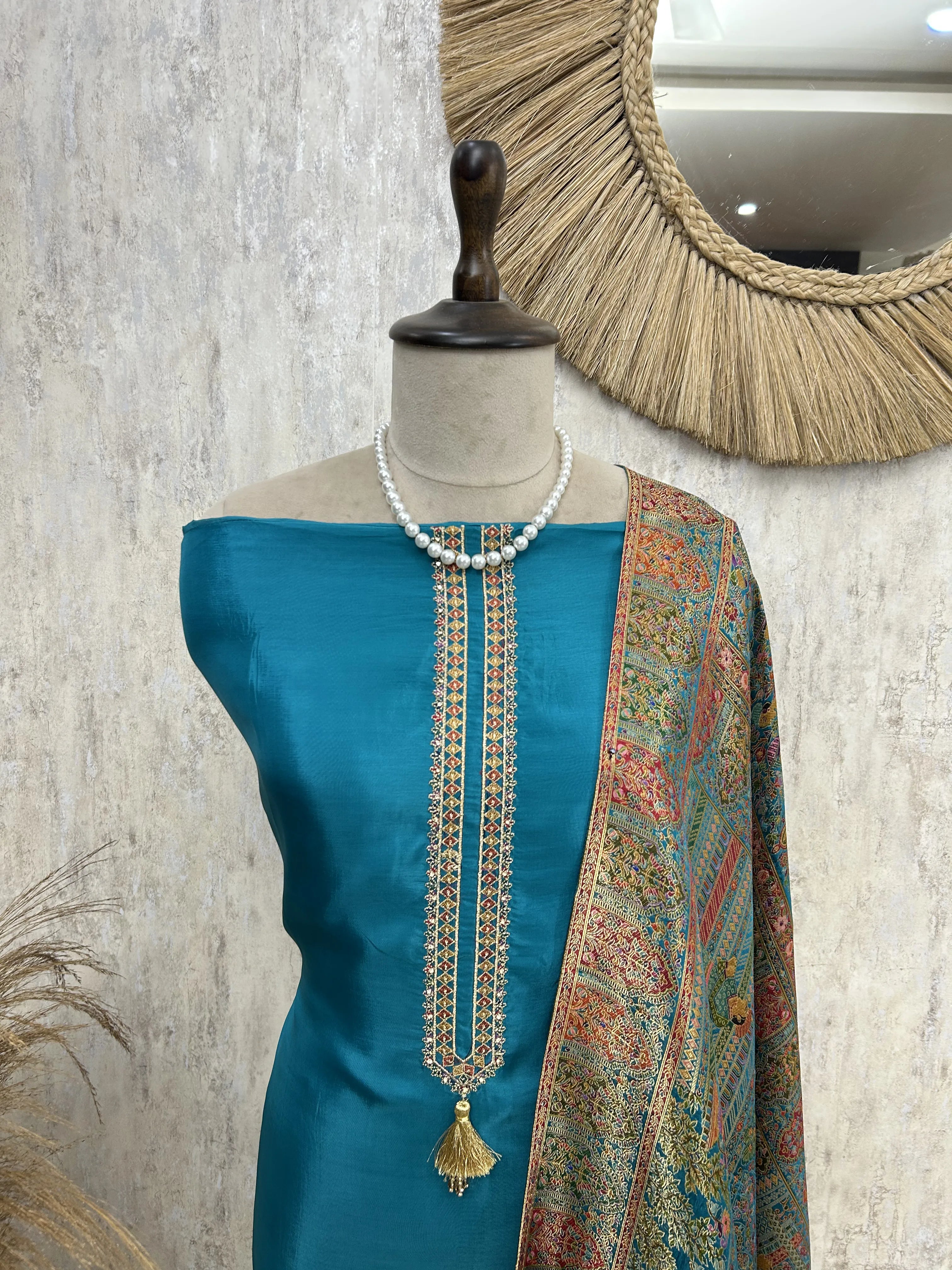 Royale Silk Unstitched with Position print