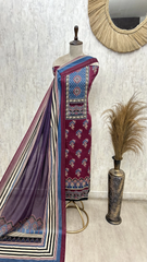 The Scalloped Arch Ajrakh Unstitched Suits
