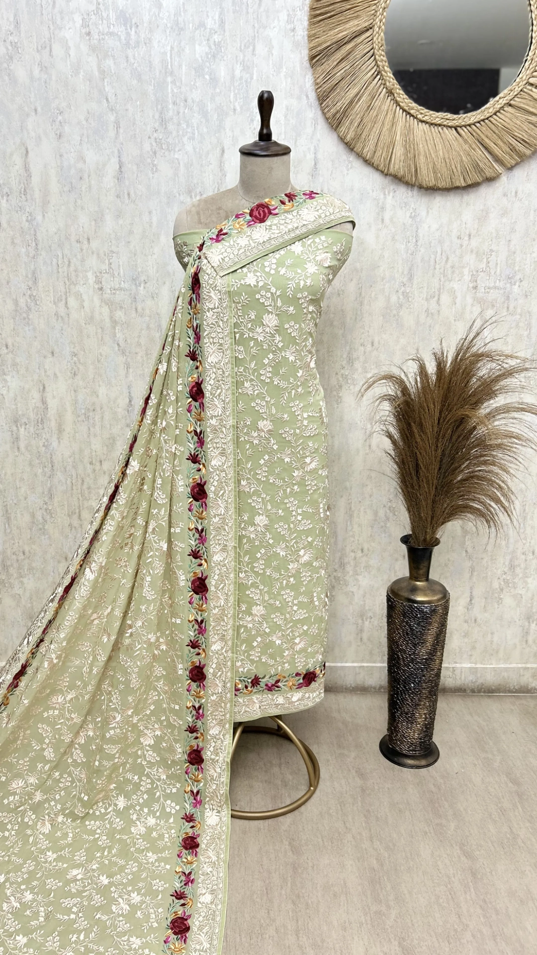 Resham Jaal Georgette Unstitched Suits