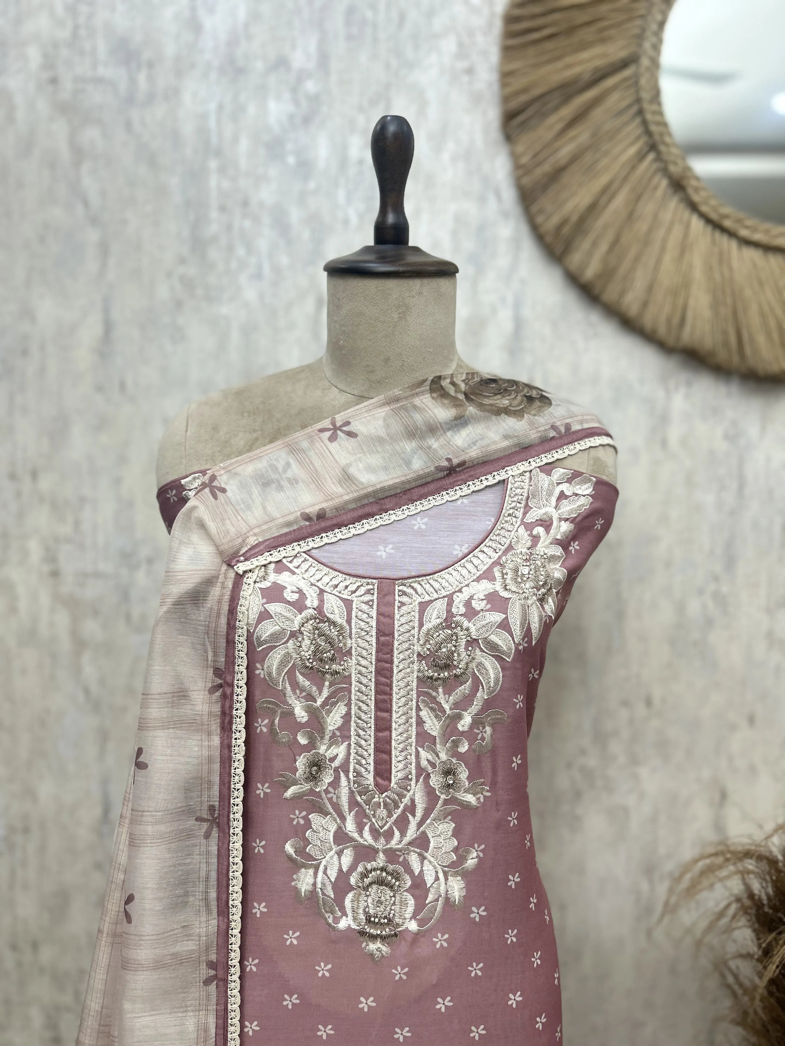 Royal Blossom Weave Unstitched Suits