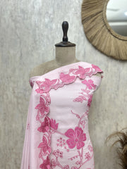 Floral Whisper Elegance Mul Chanderi Unstitched Suits