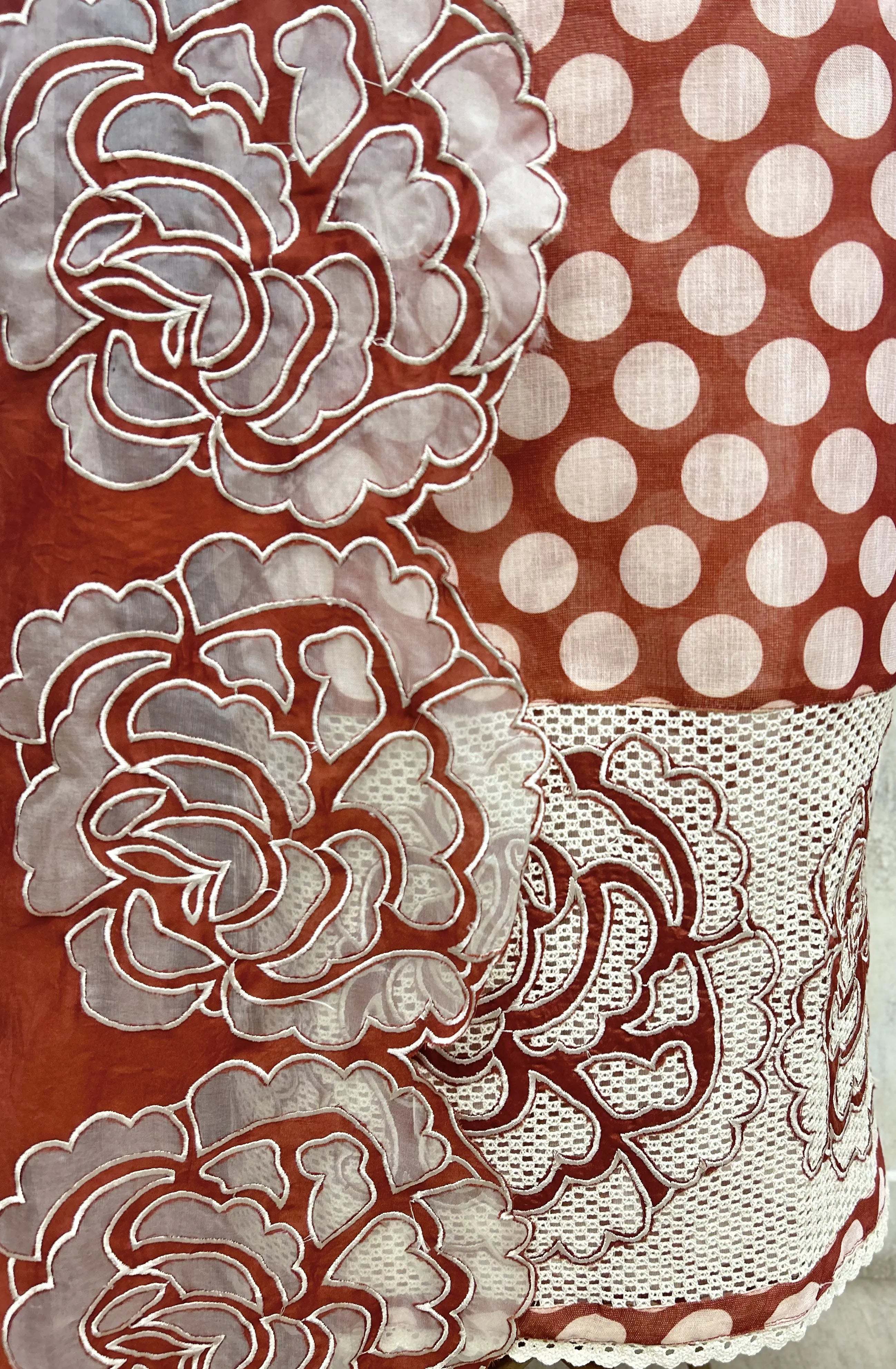 Polka Bloom Heritage Unstitched Suits