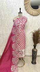 Polka Bloom Heritage Unstitched Suits