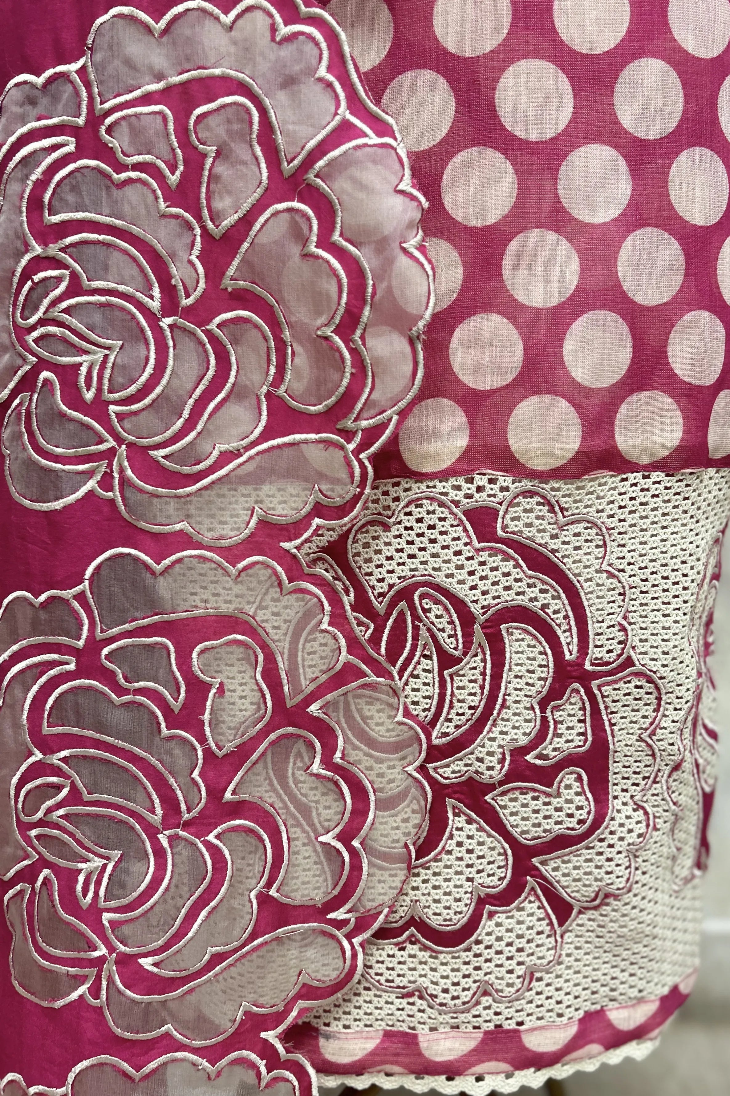 Polka Bloom Heritage Unstitched Suits