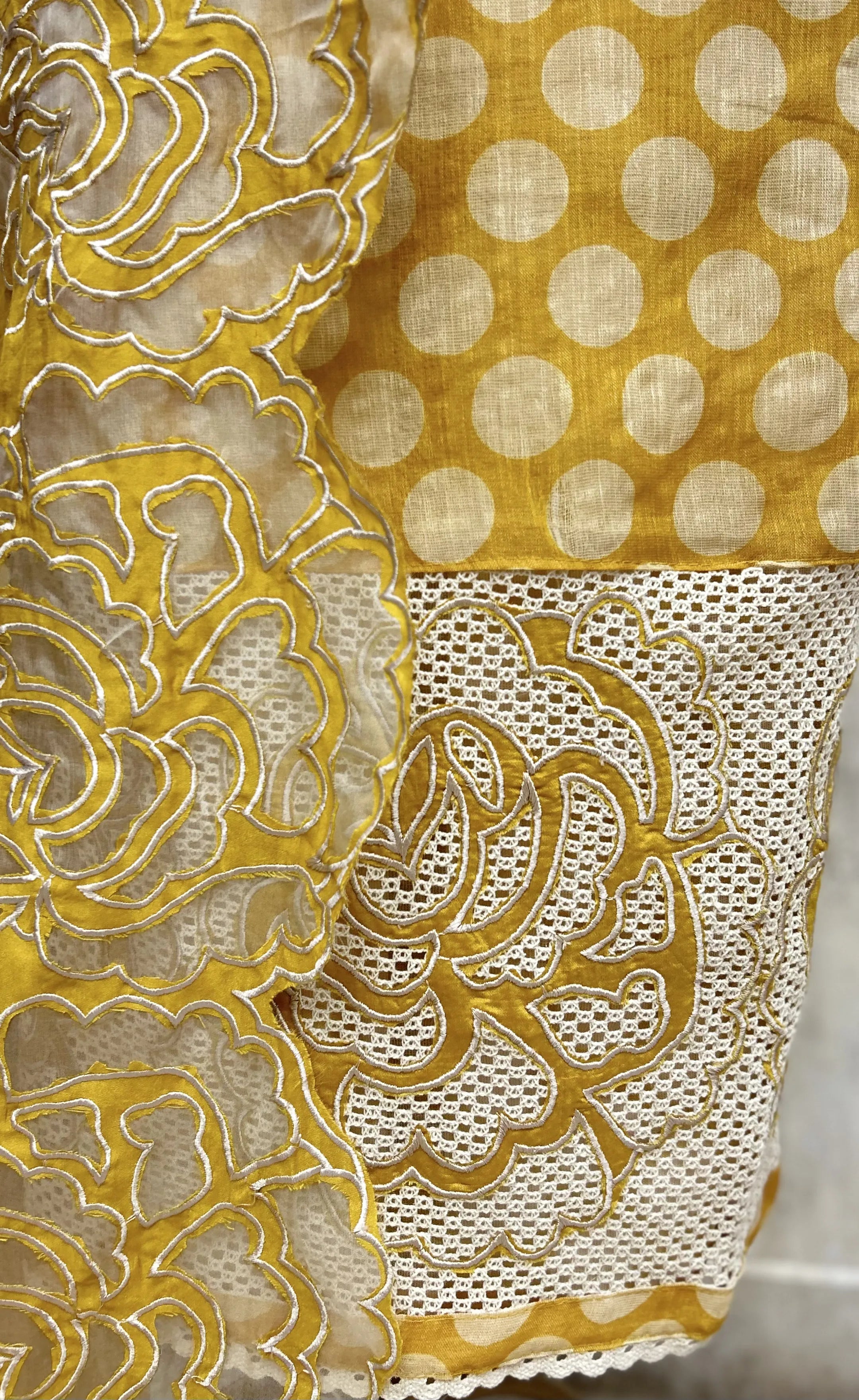 Polka Bloom Heritage Unstitched Suits