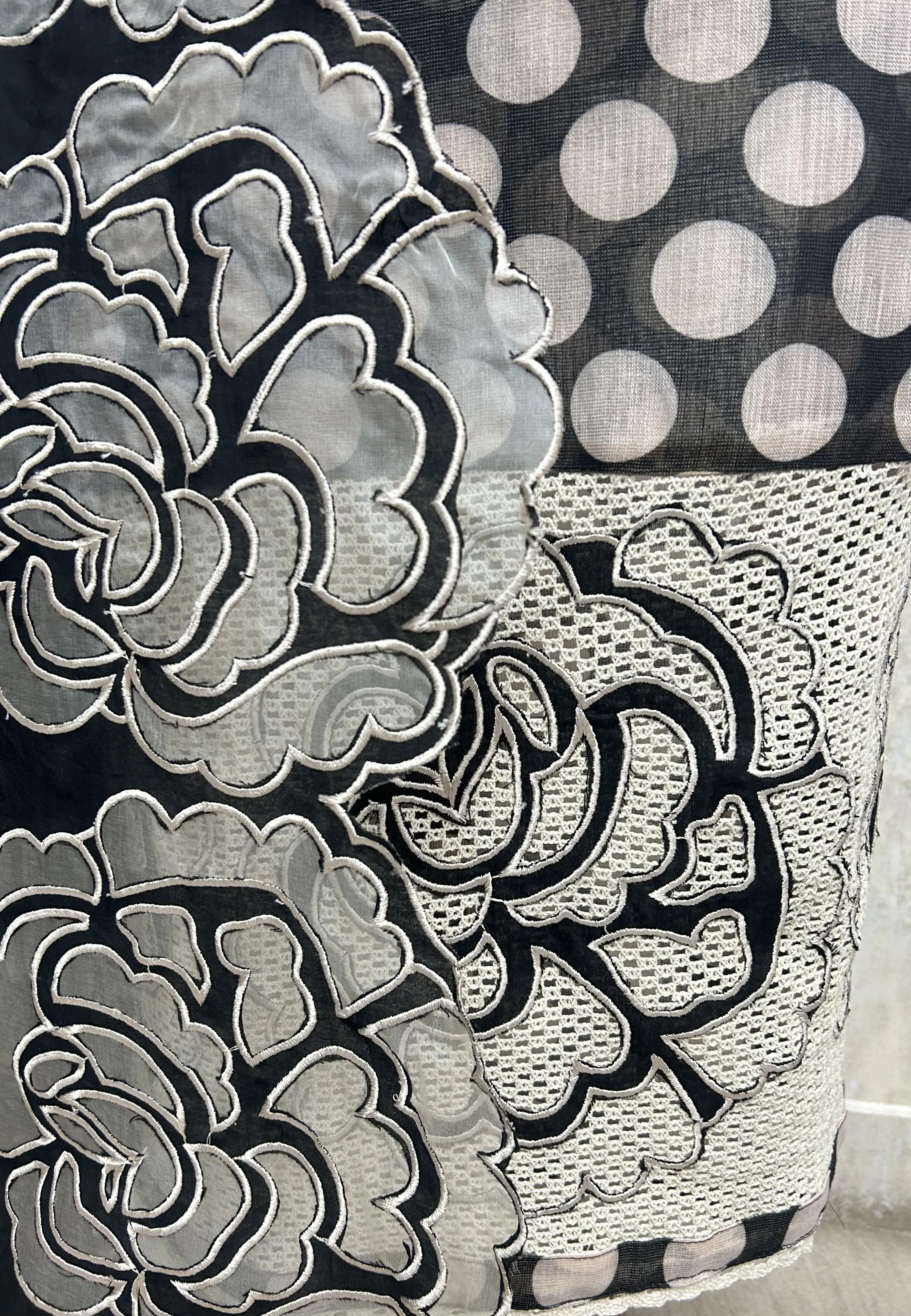 Polka Bloom Heritage Unstitched Suits