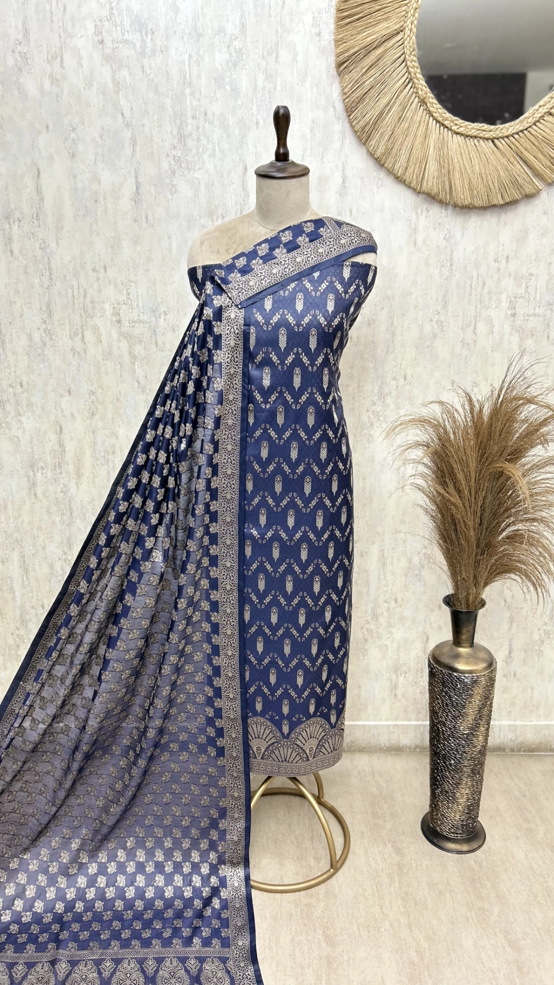Royal Weave Maheshwari Unstitched Suits