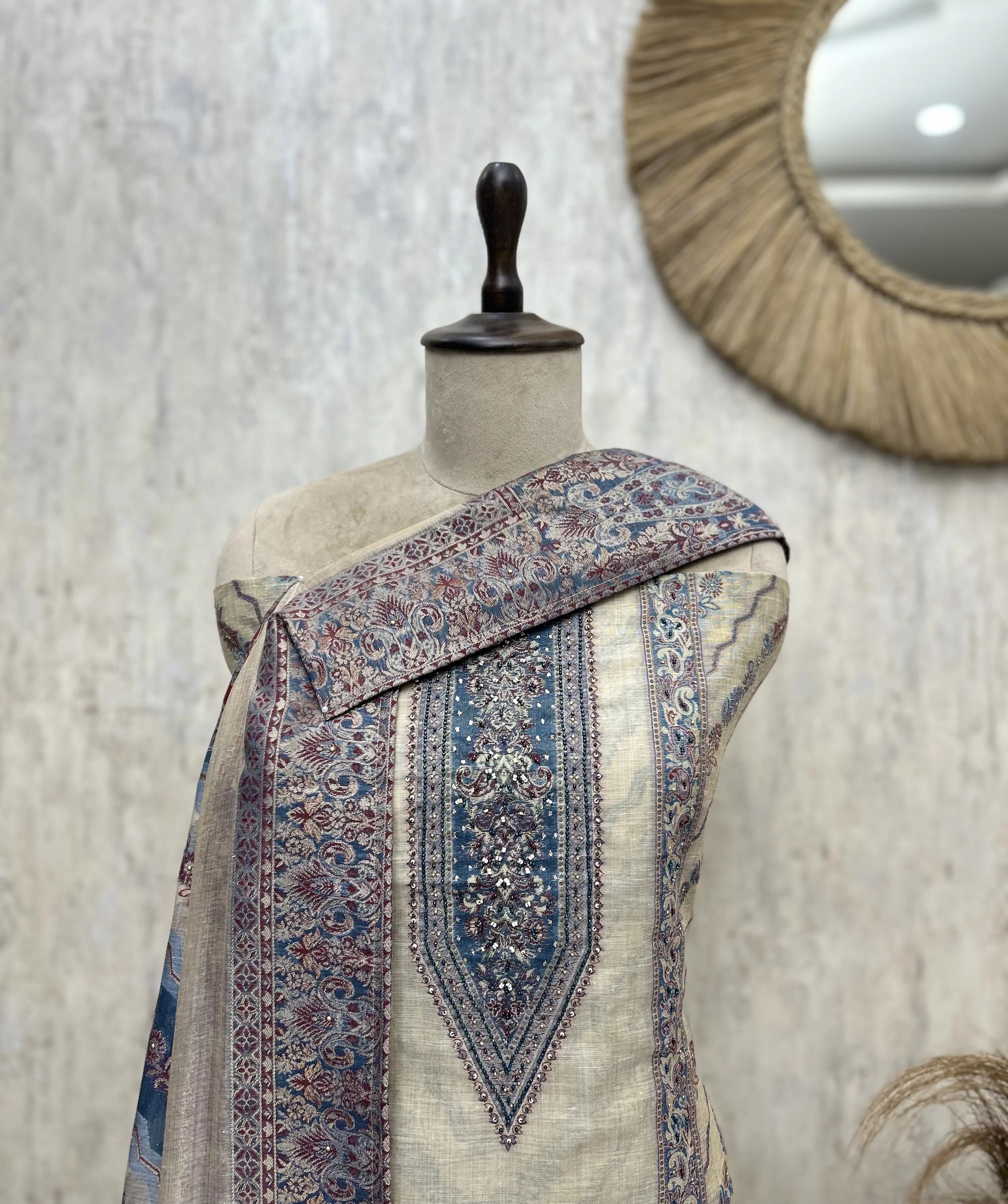 Woven Heritage Elegance  Unstitched Suits