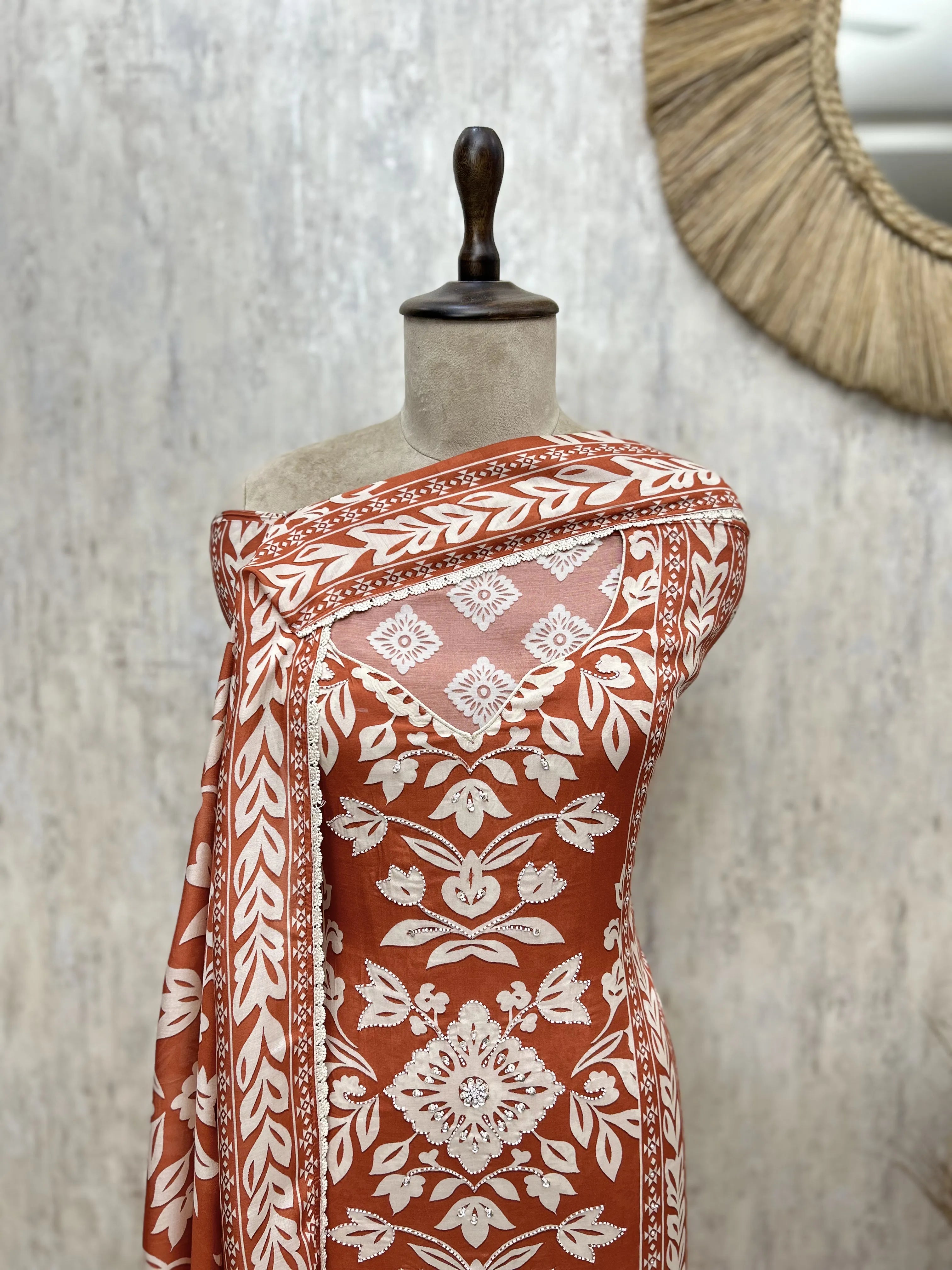 Muslin Viraasat Unstitched Suits